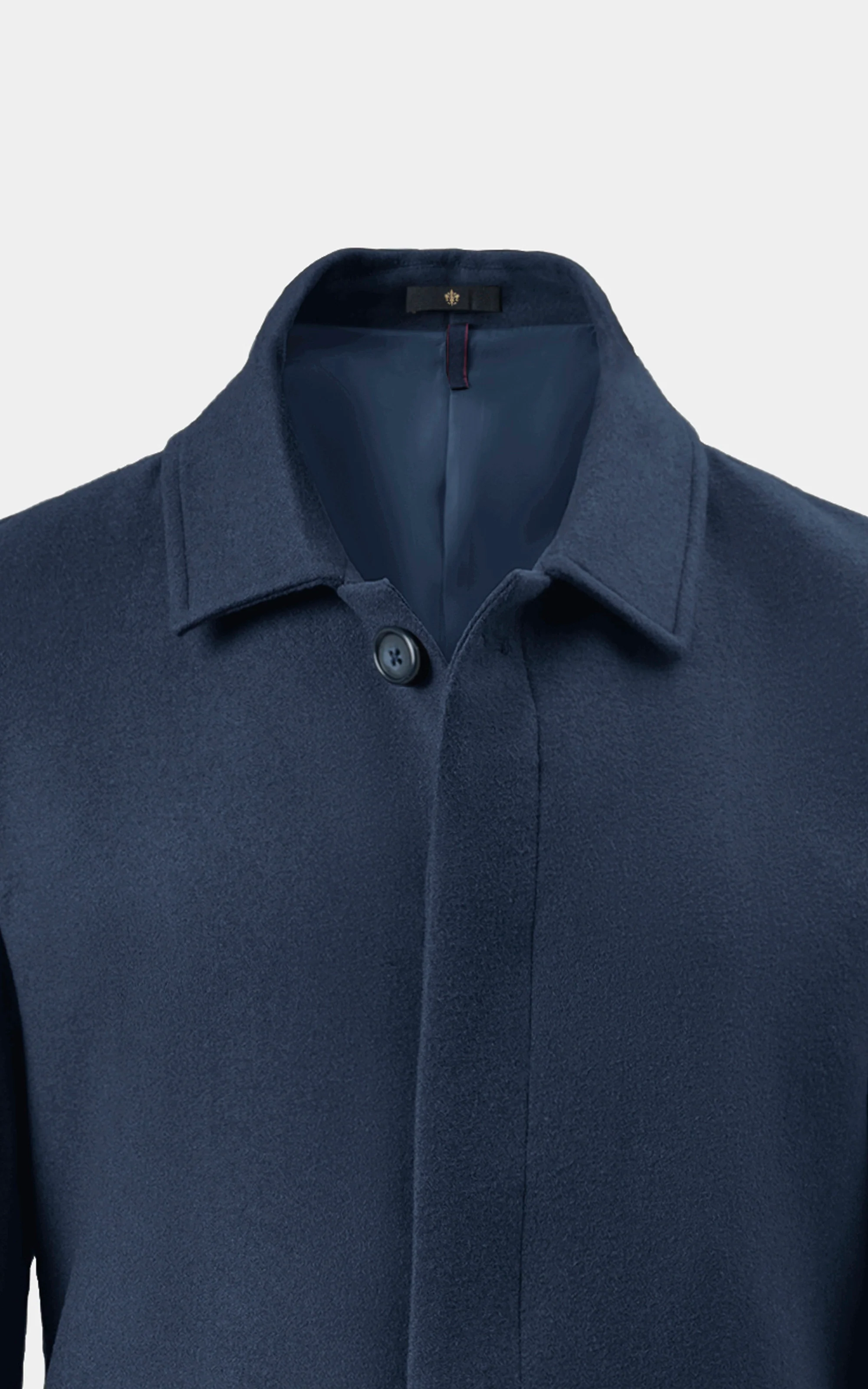 REGULAR COLLAR SMART FIT LONG COAT NAVY - Image 2