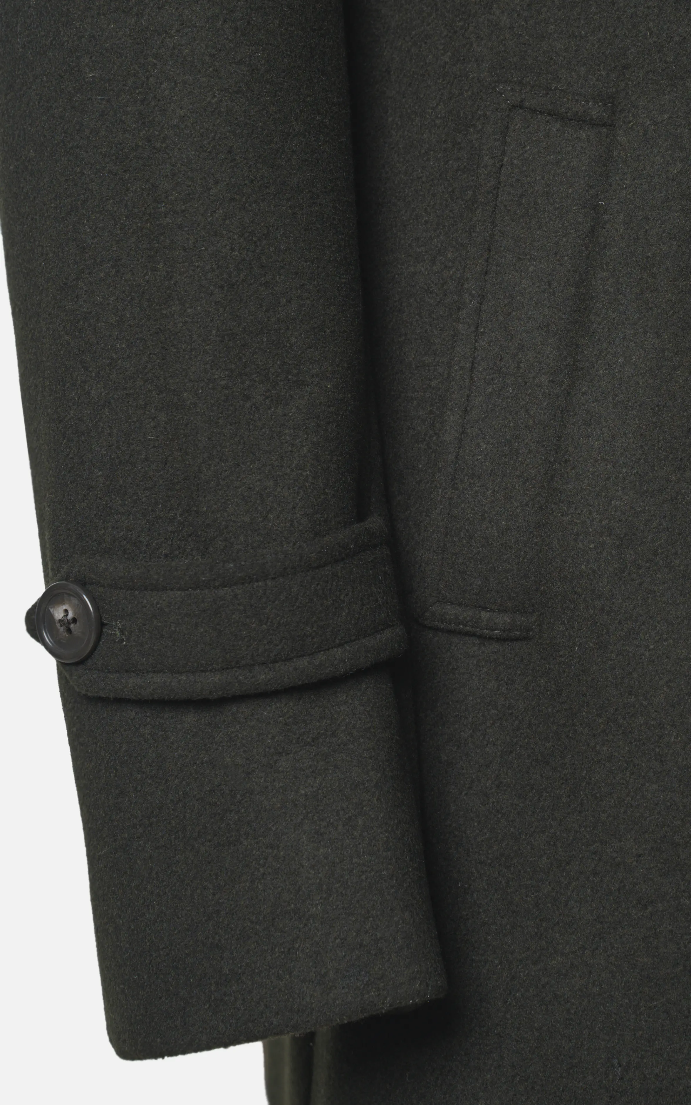 REGULAR COLLAR SMART FIT LONG COAT OLIVE - Image 3