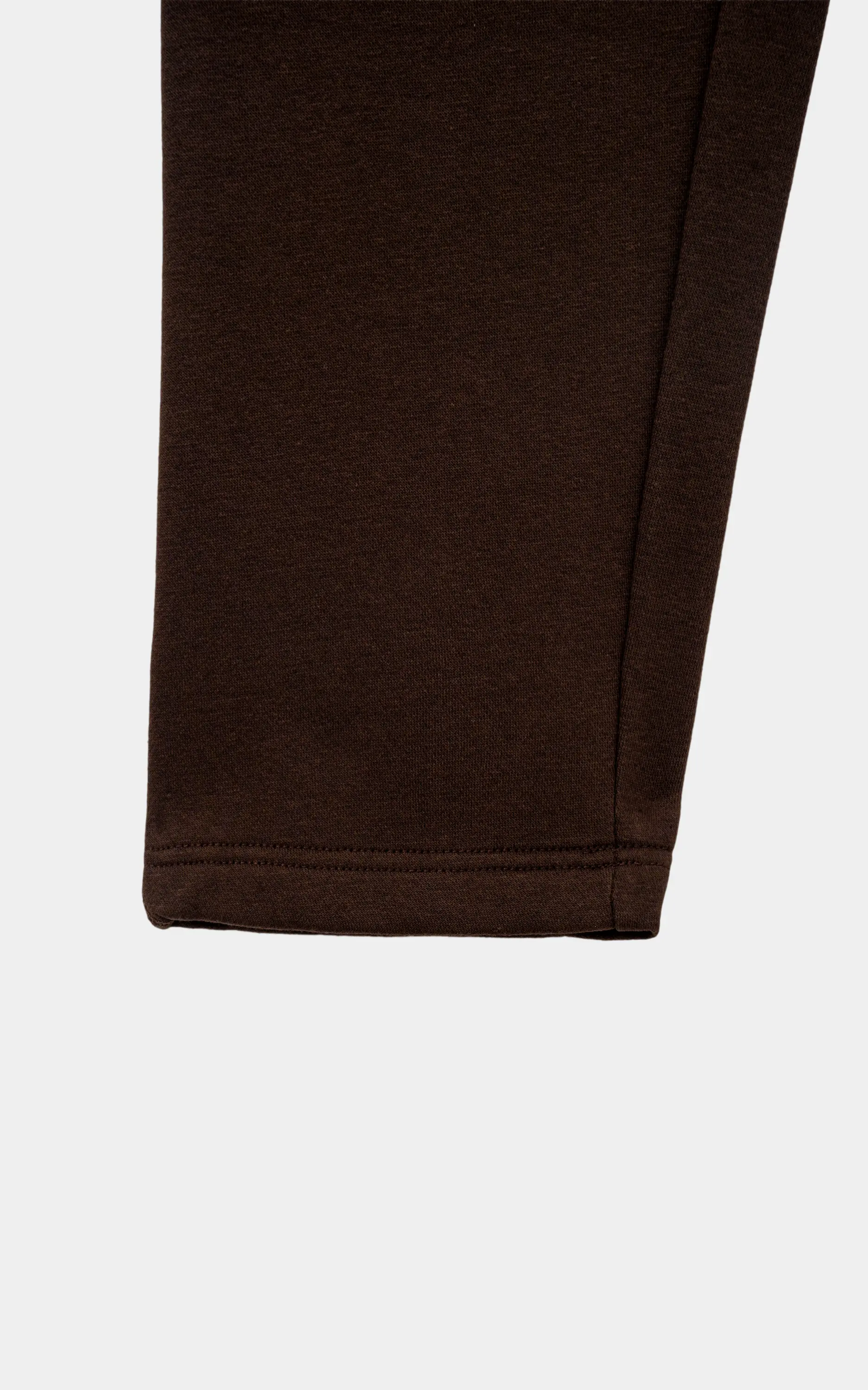 REGULAR FIT FLEECE JOGGER TROUSER BROWN - Image 3