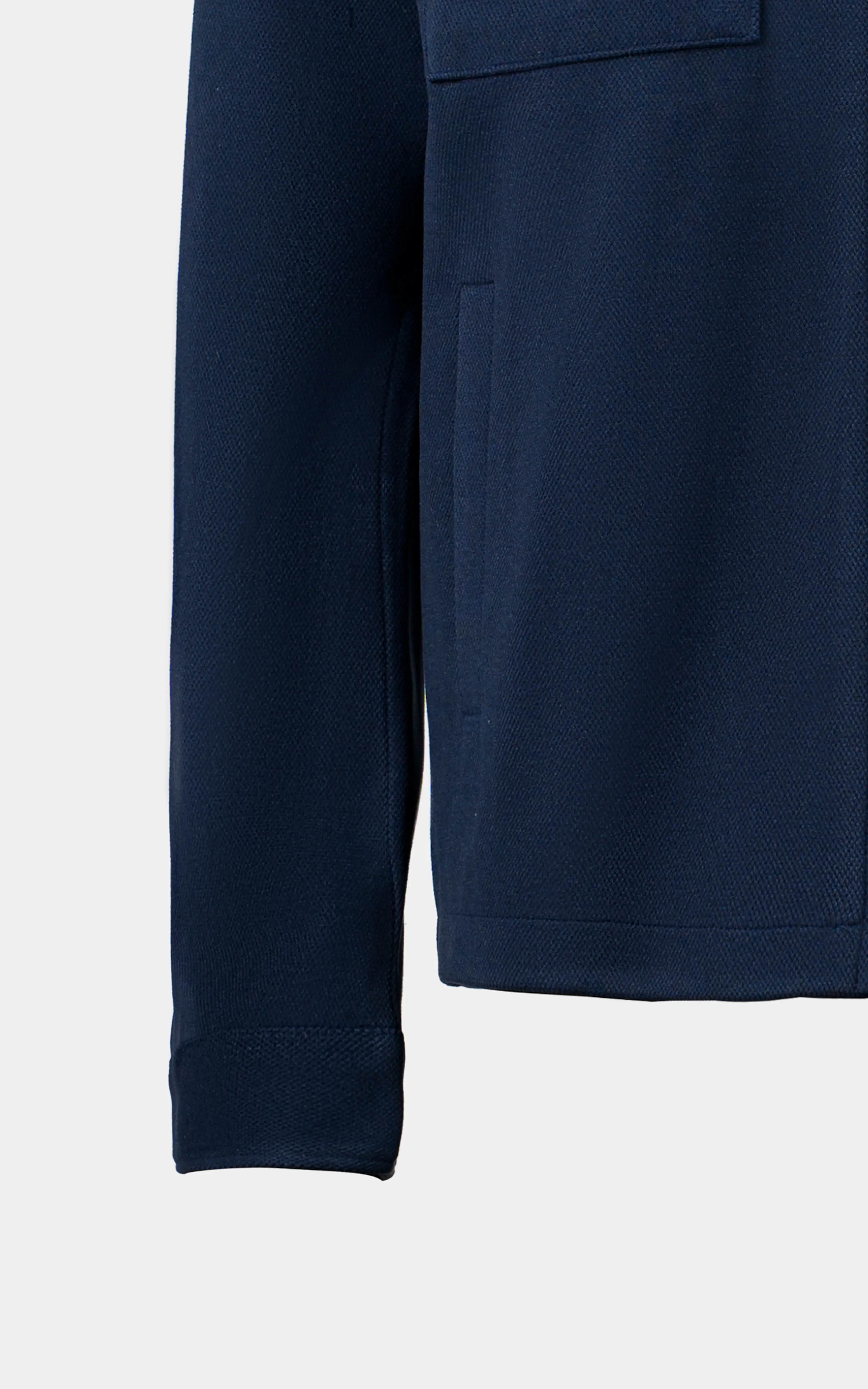 REGULAR FIT FULLSLEEVE COLLAR JACKET NAVY - Image 3