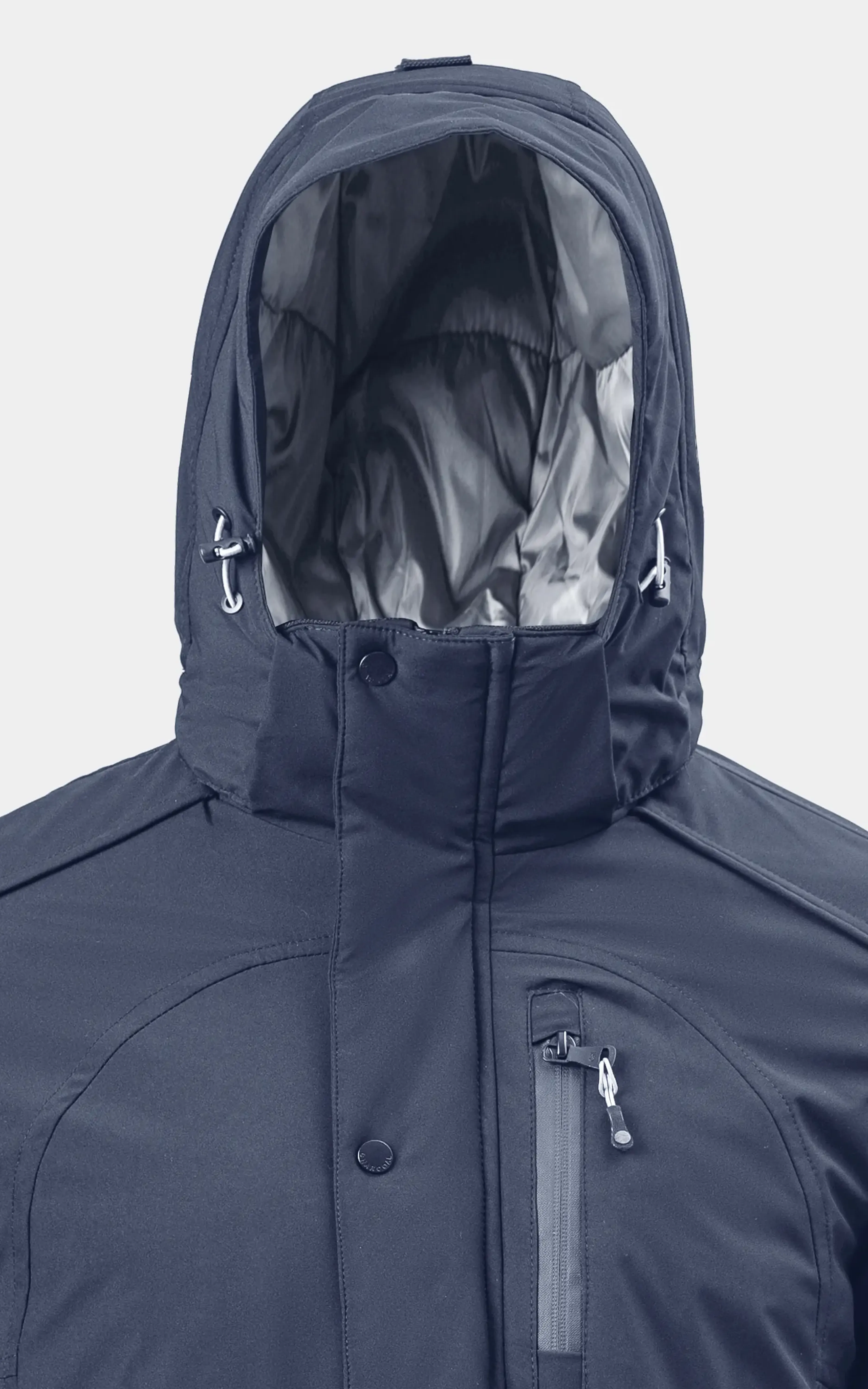 REGULAR FIT FULLSLEEVE PUFFER JACKET NAVY - Image 2