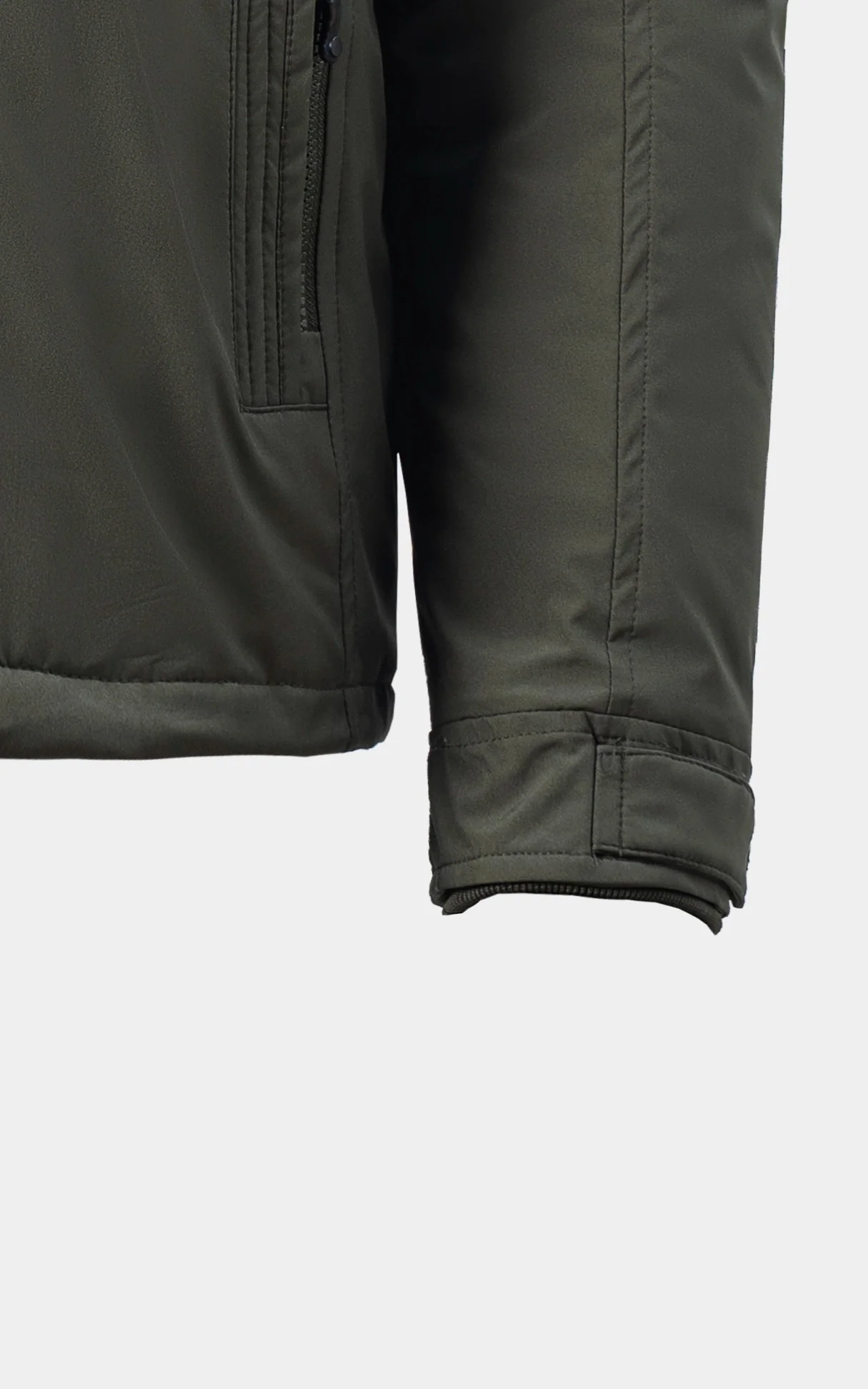 REGULAR FIT FULLSLEEVE PUFFER JACKET OLIVE - Image 3