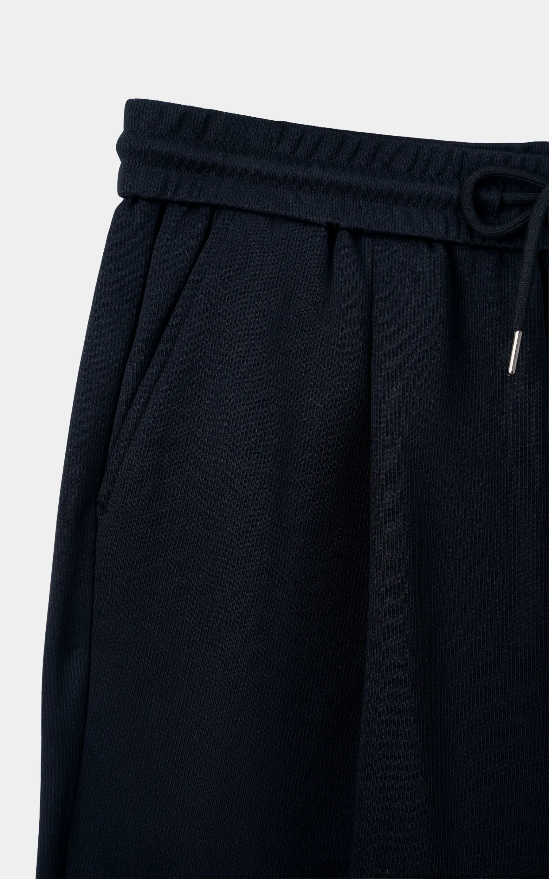 RELAX FIT TEXTURED JOGGER TROUSER BLACK - Image 2