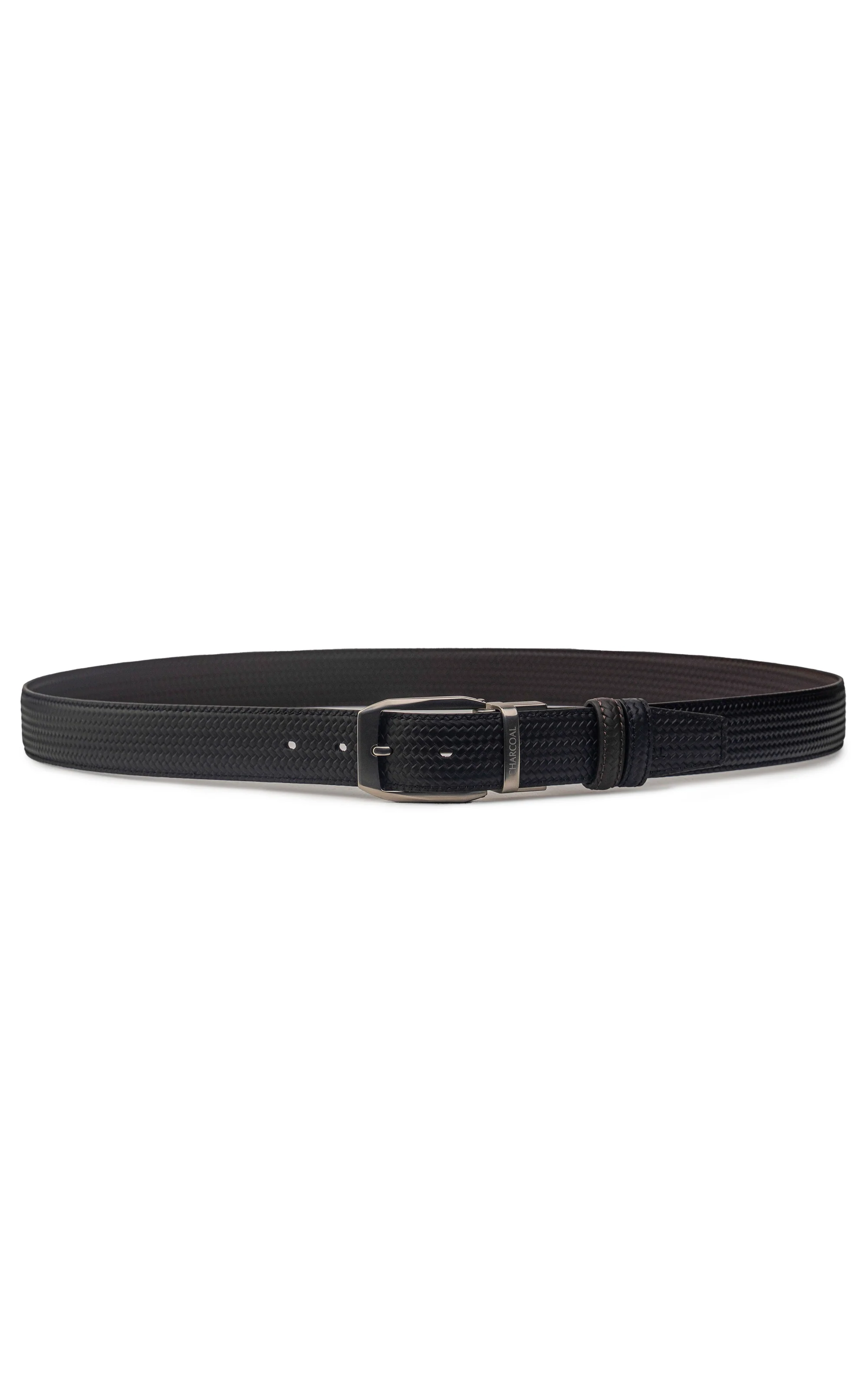 Self Design Reversible Belt Black/Brown - Image 3