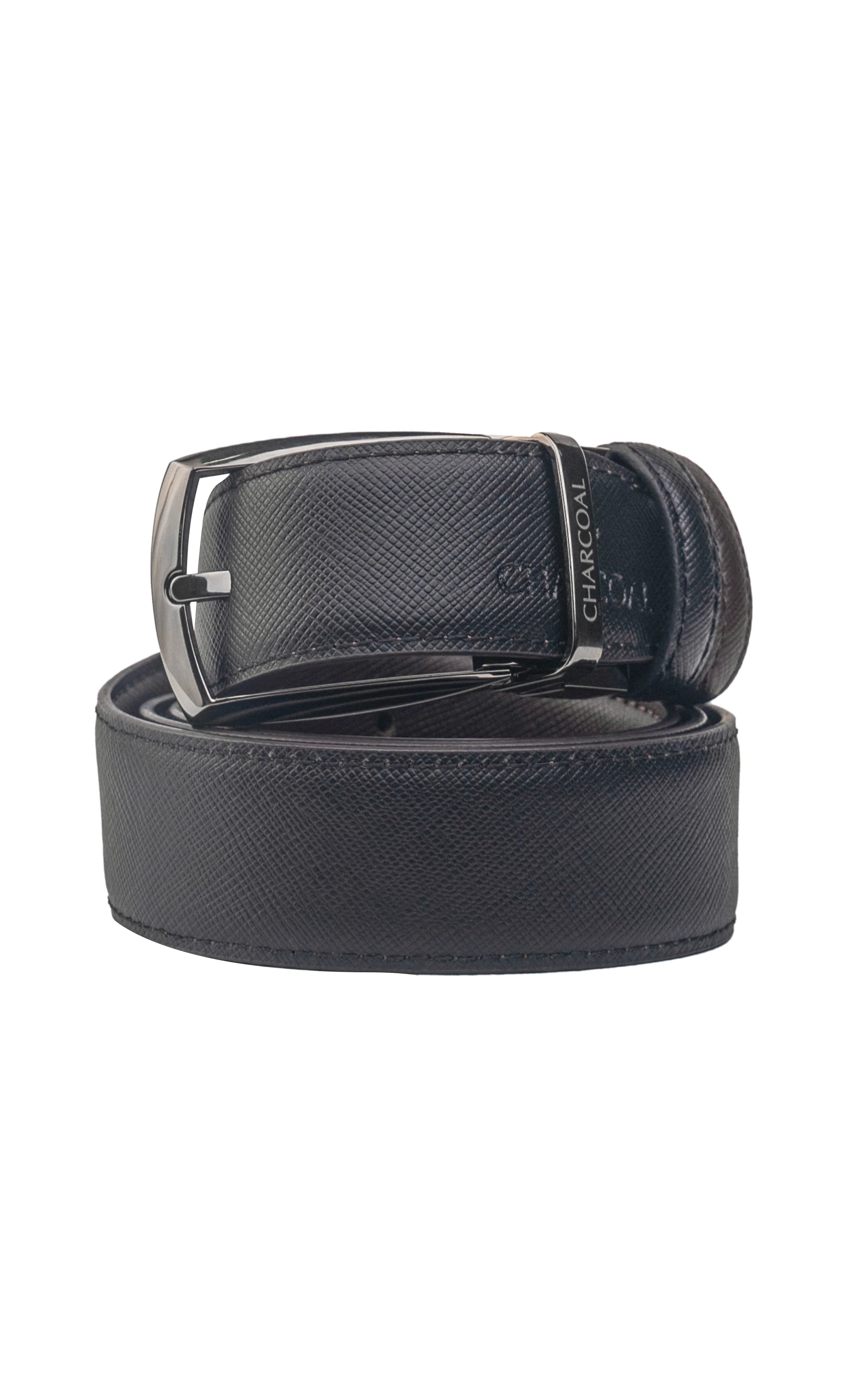 Self Textured  Reversible Belt Black/ Brown