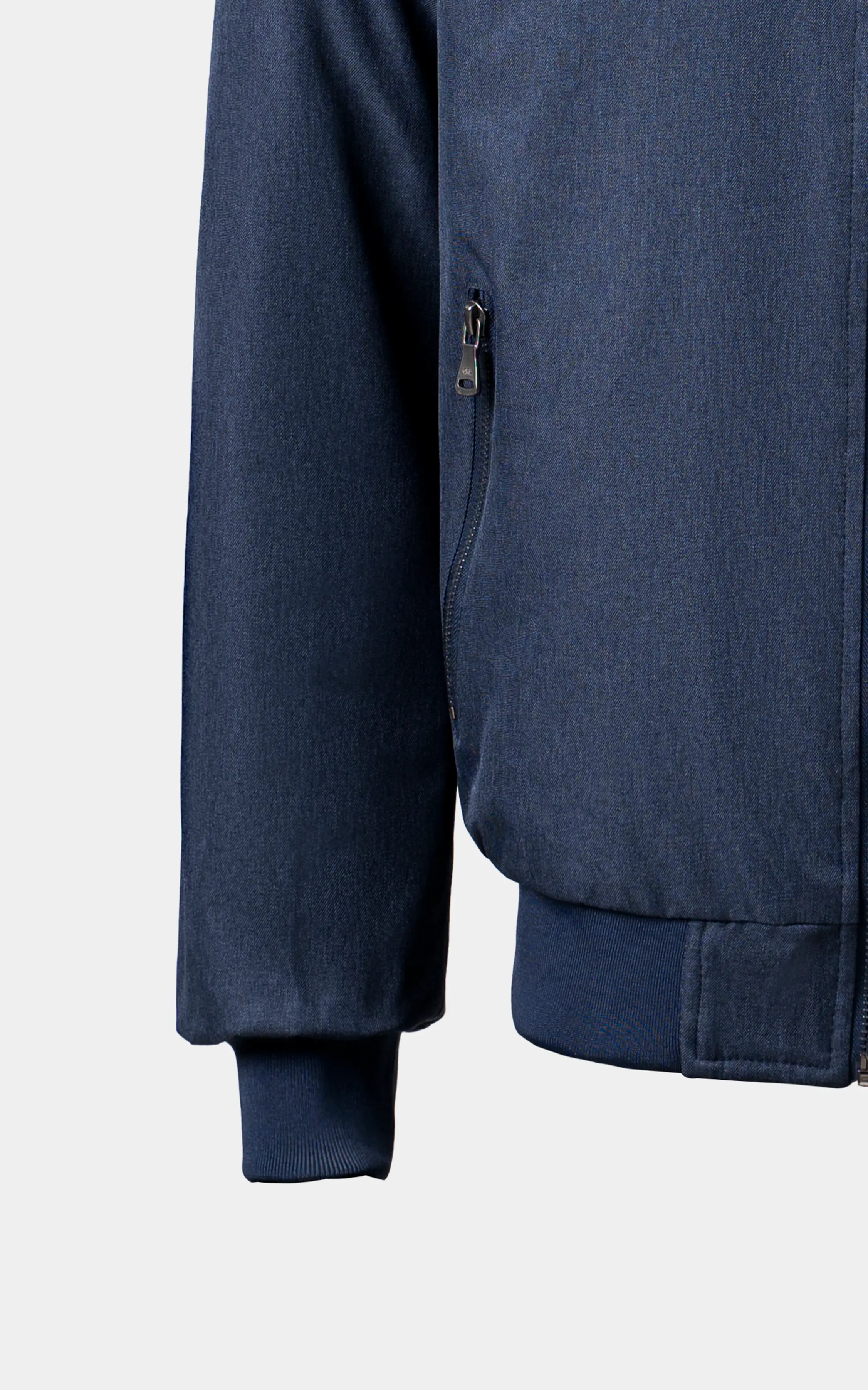 REVERSIBLE BOMBER JACKET BLUE BROWN - Image 6