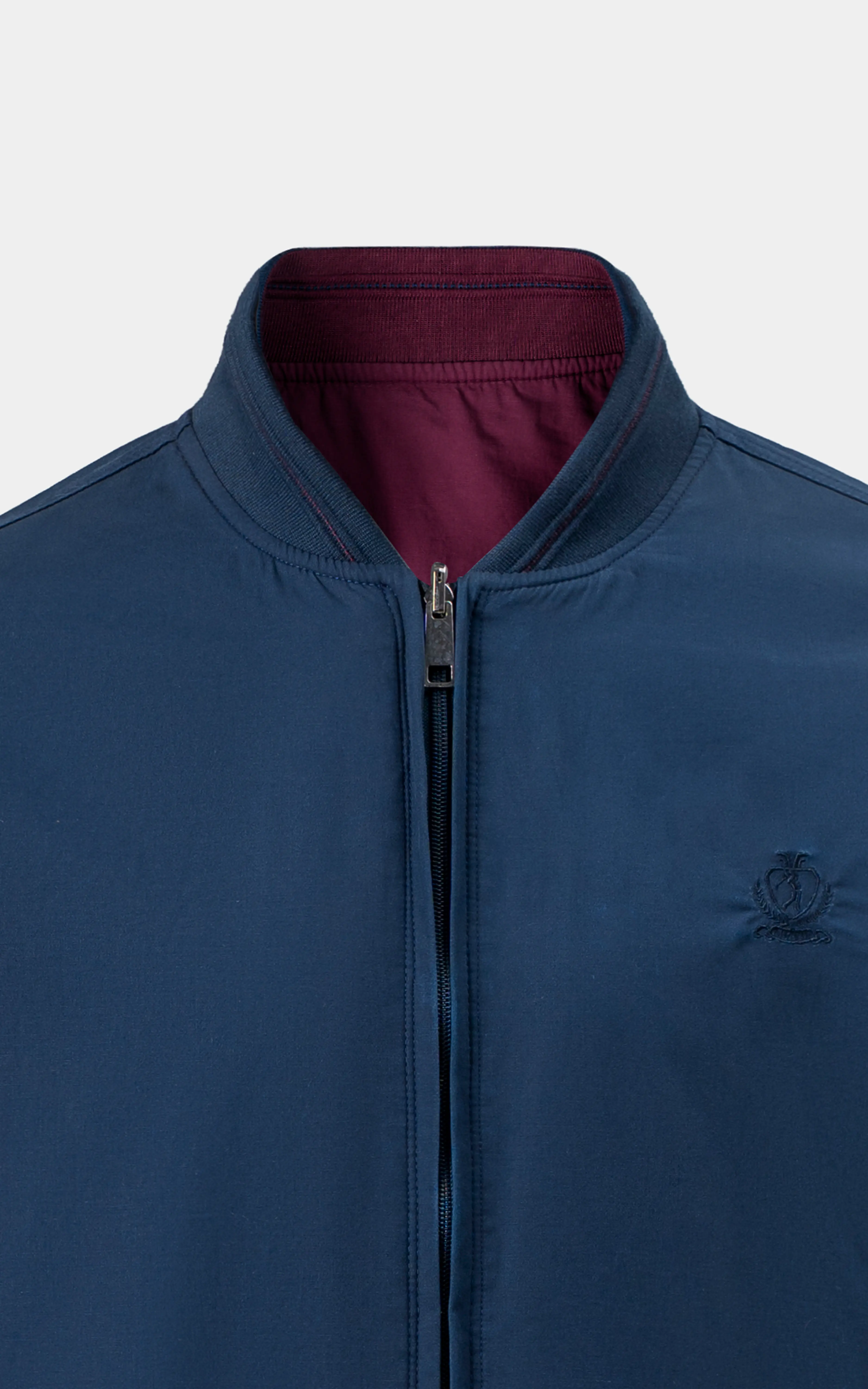 Reversible Bomber jacket Navy Maroon - Image 2