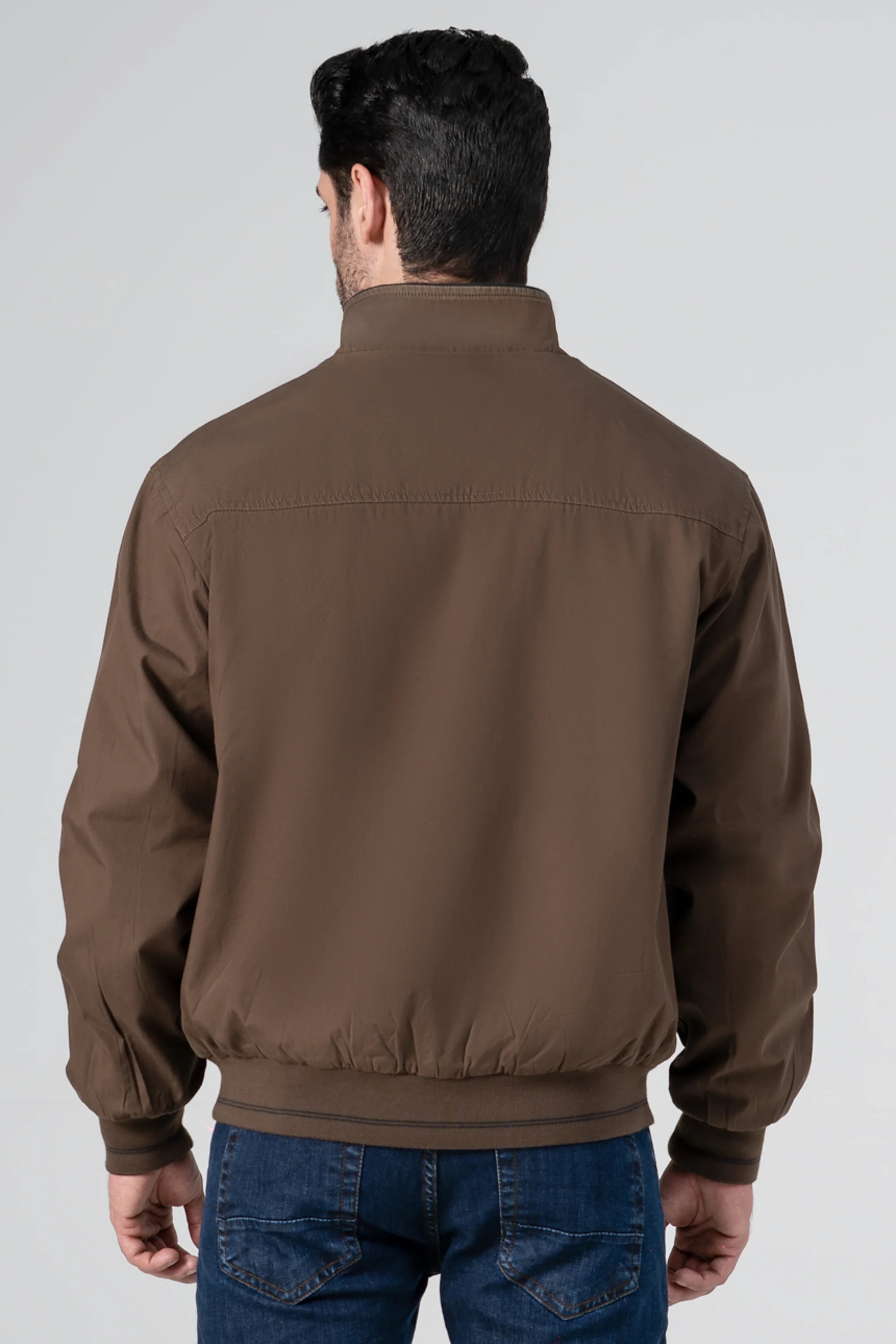 REVERSIBLE TIPPING JACKET FULL SLEEVE BROWN BLACK - Image 7