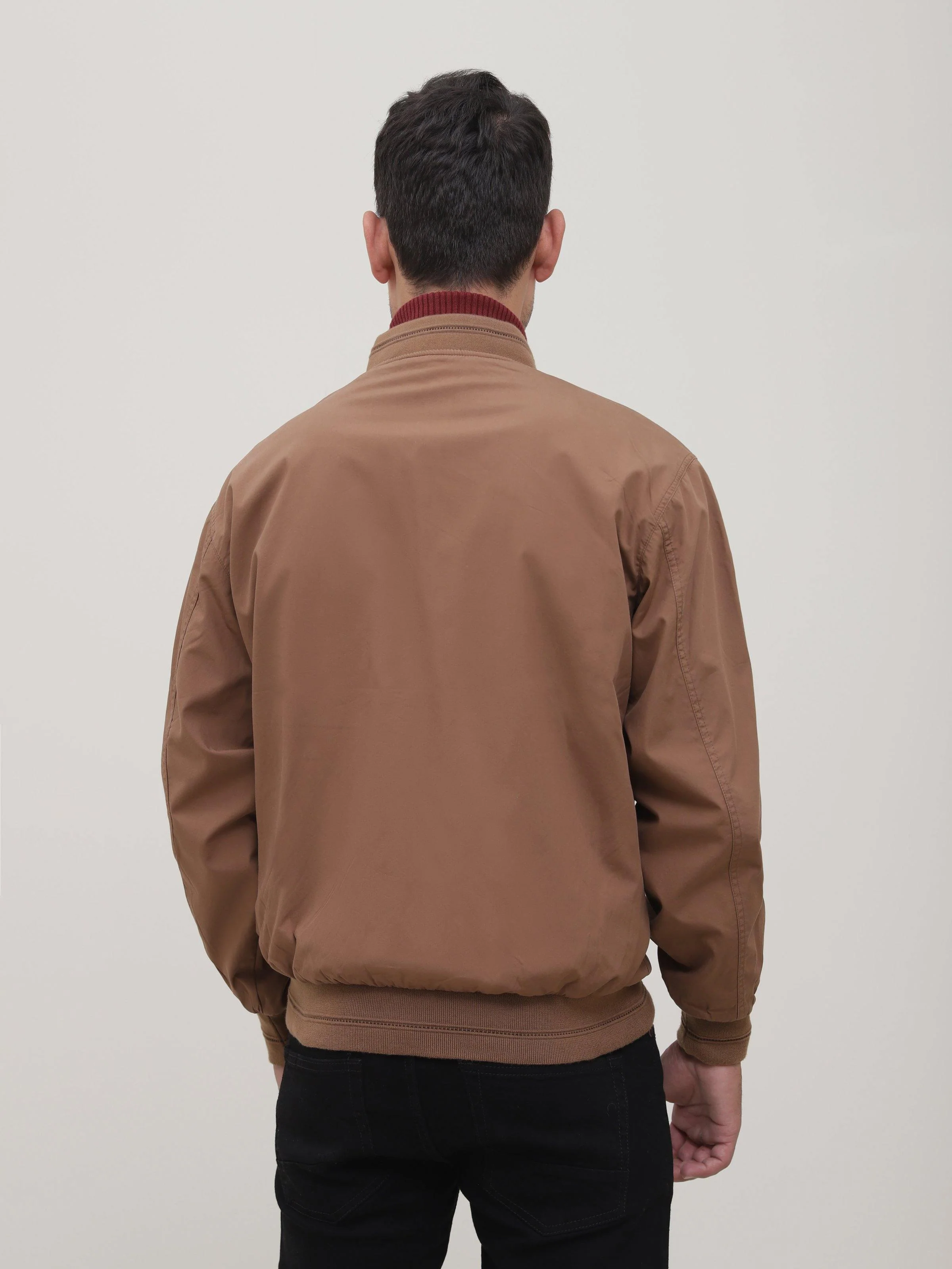 REVERSIBLE JACKET FULL SLEEVE KHAKI - Image 4