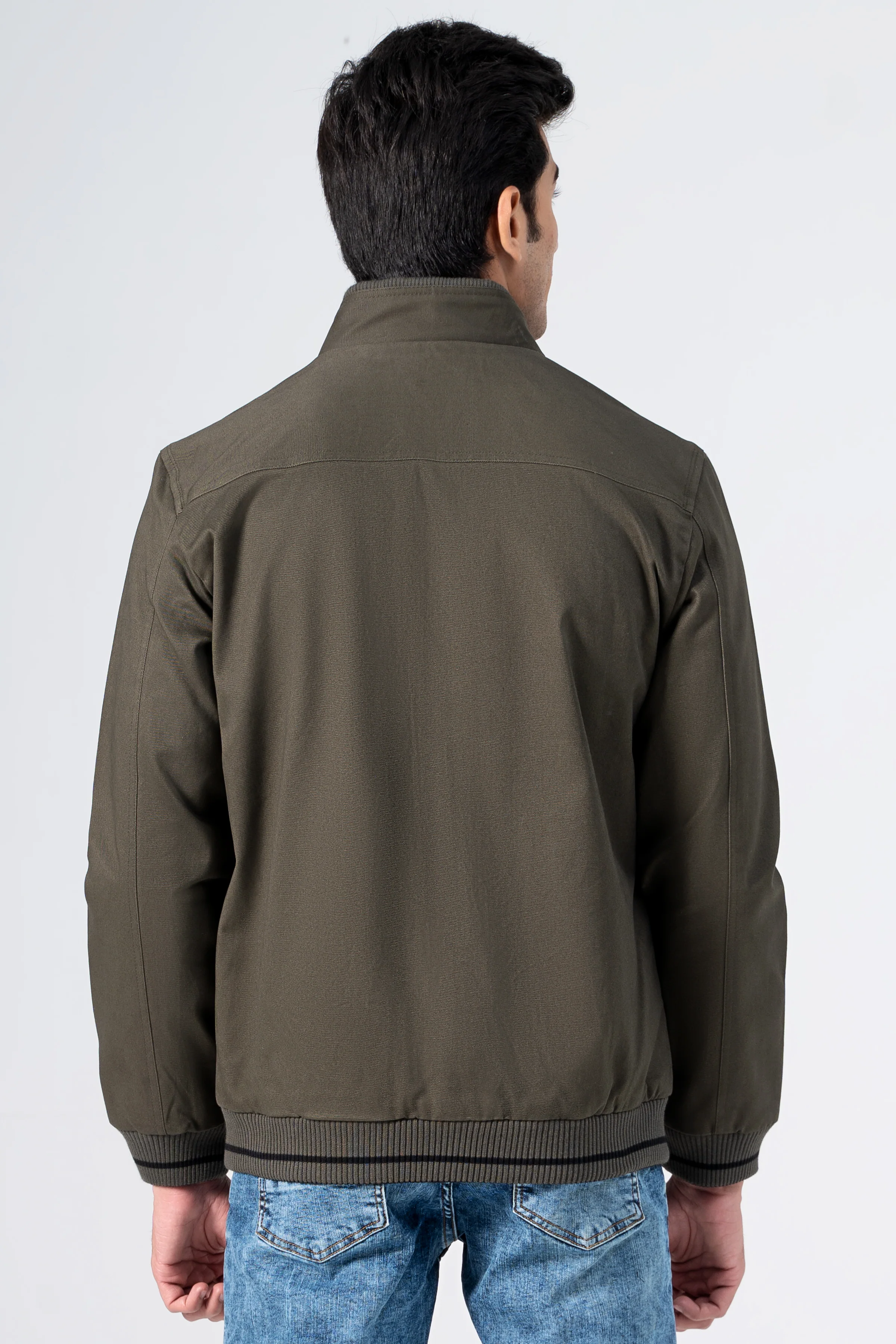 REVERSIBLE JACKET OLIVE BLACK - Image 3