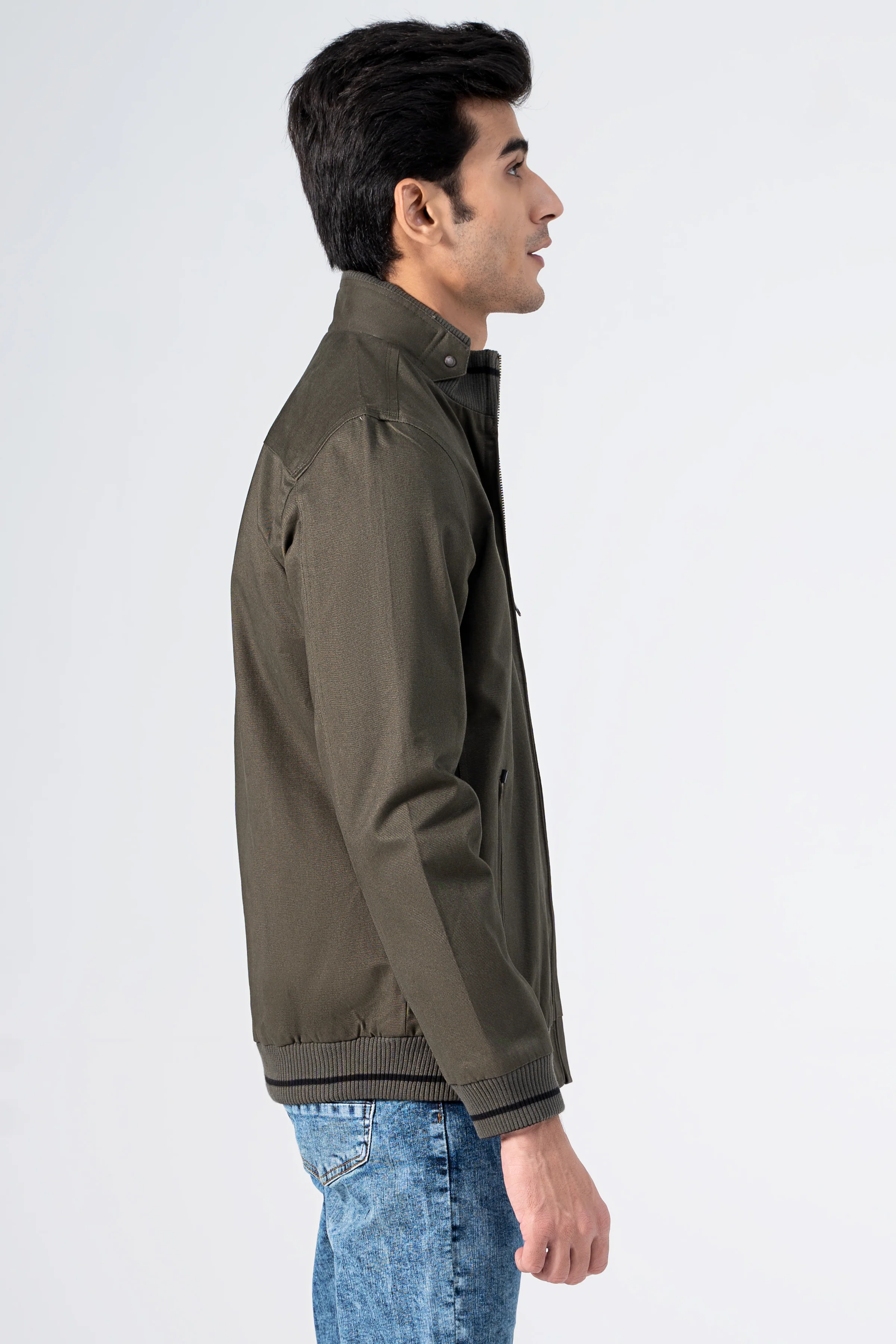 REVERSIBLE JACKET OLIVE BLACK - Image 4