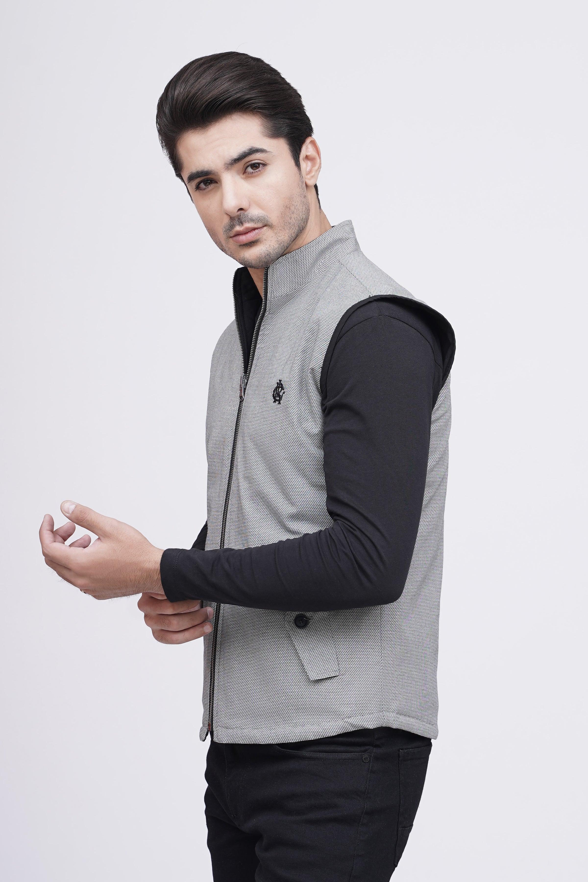 REVERSIBLE JACKET S/L BLACK WHITE - Image 4
