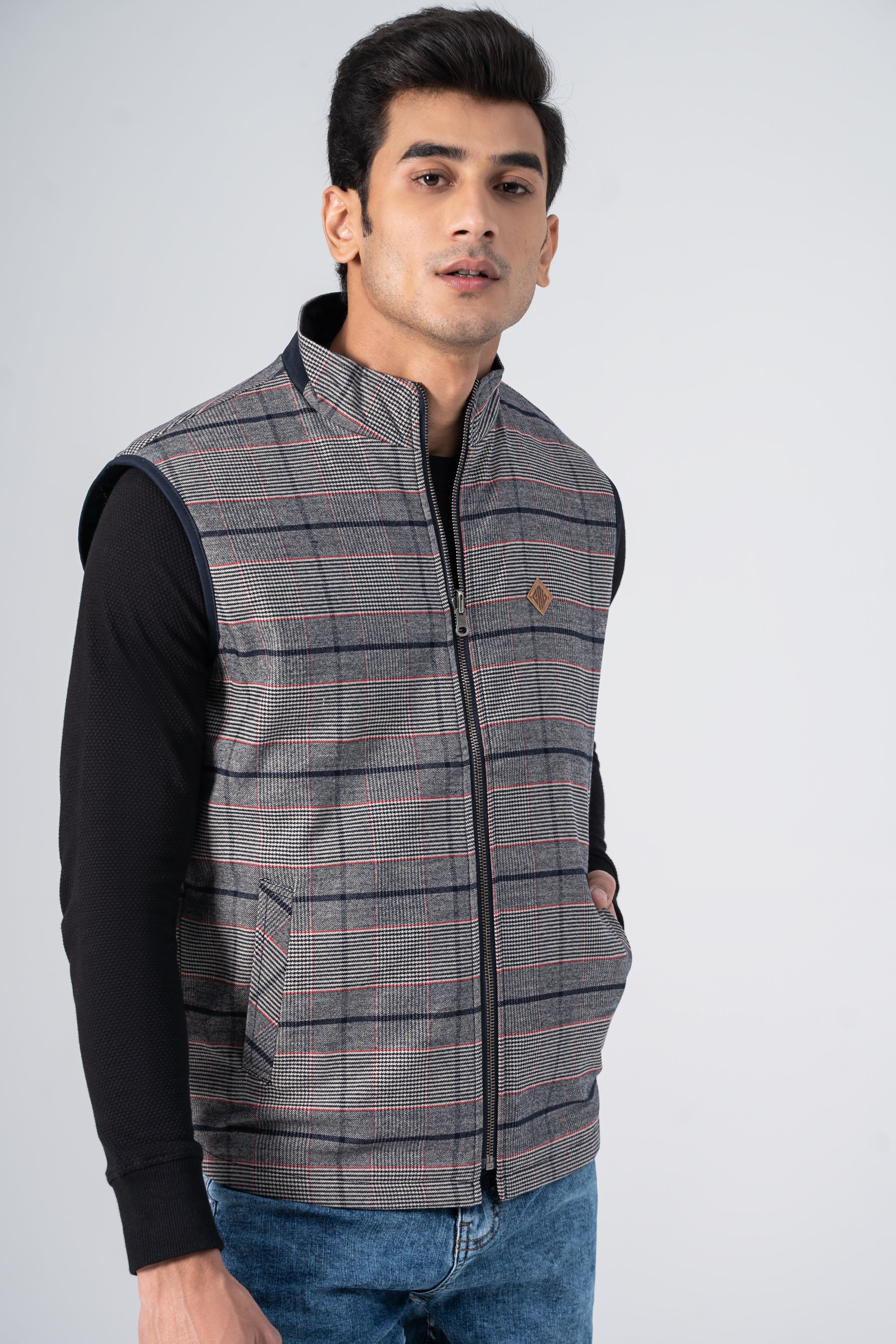 Reversible Quilted Jacket Khaki Black - Image 2