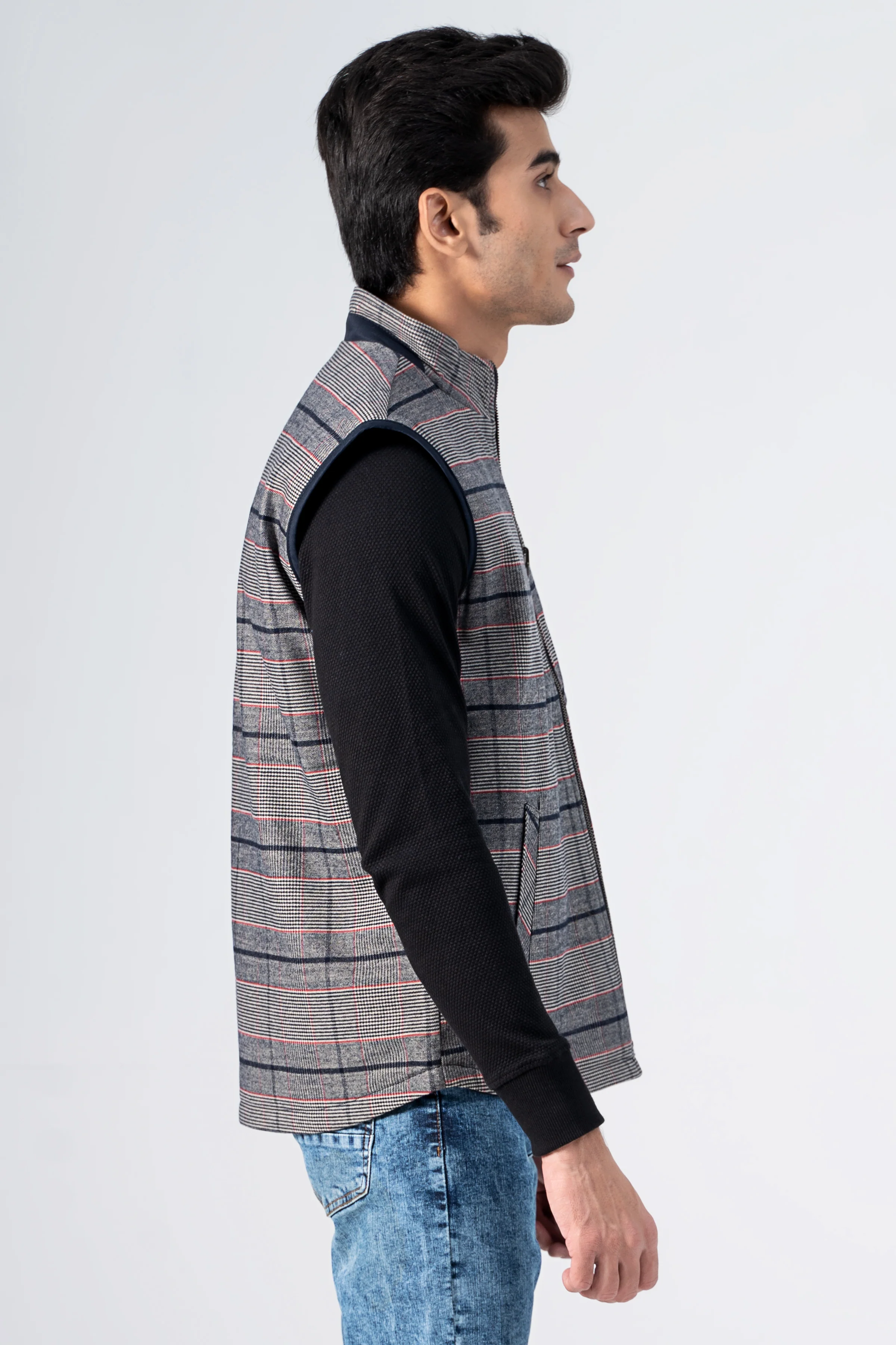 Reversible Quilted Jacket Khaki Black - Image 4