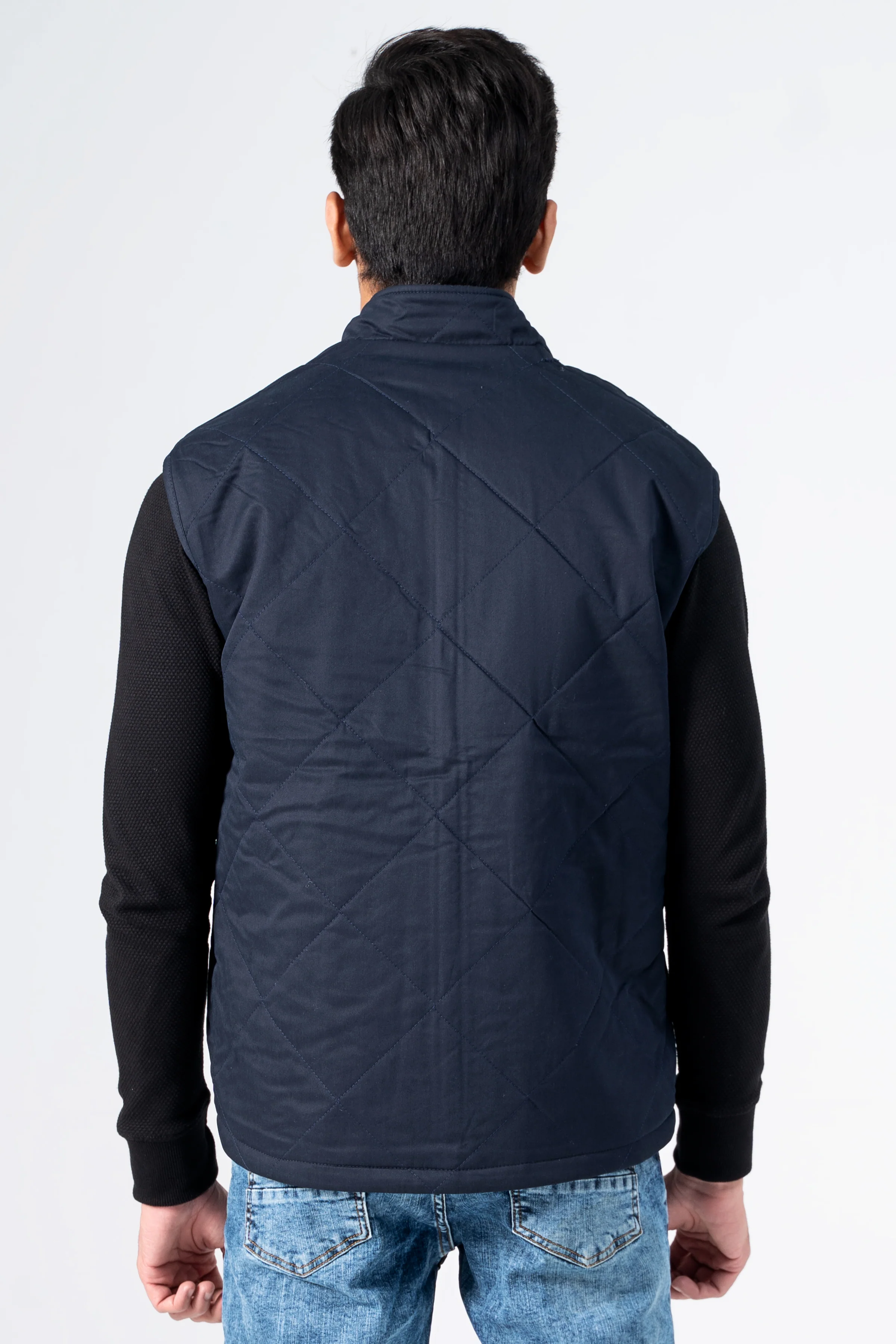 Reversible Quilted Jacket Khaki Black - Image 9