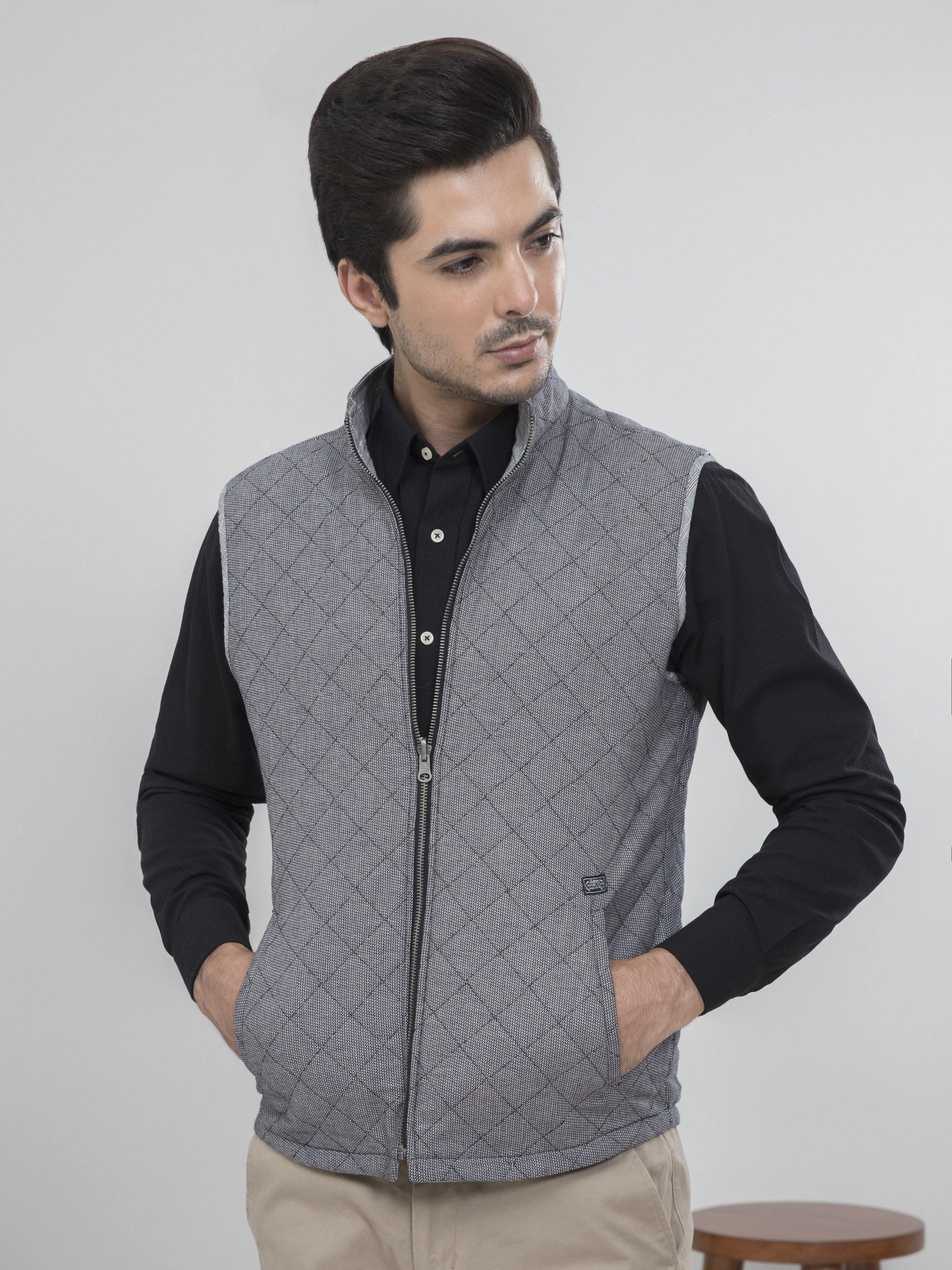 REVERSIBLE SLEEVELESS WHITE BLACK CHECK - Image 5