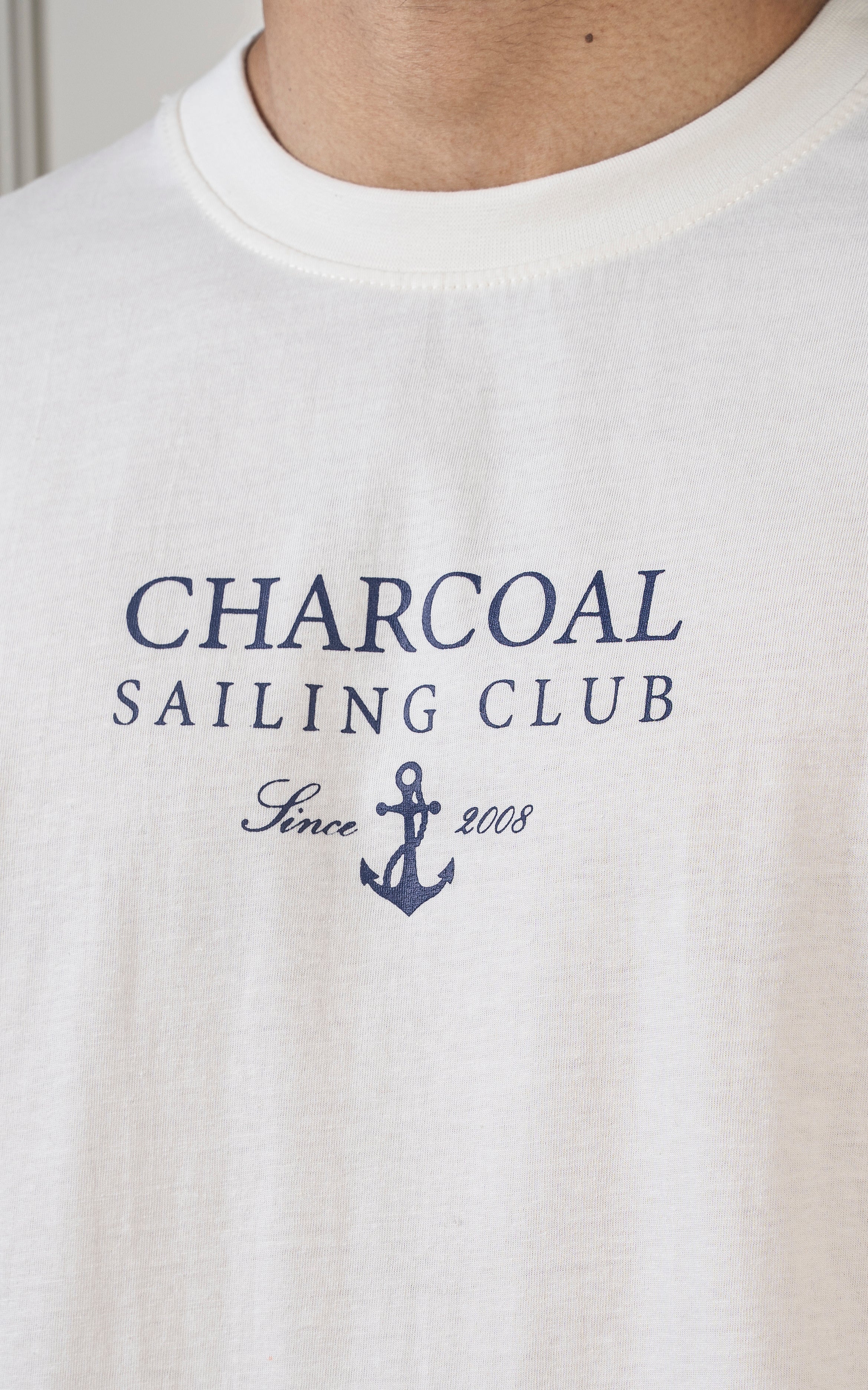 ROUND NECK T SHIRT WHITE - Image 2