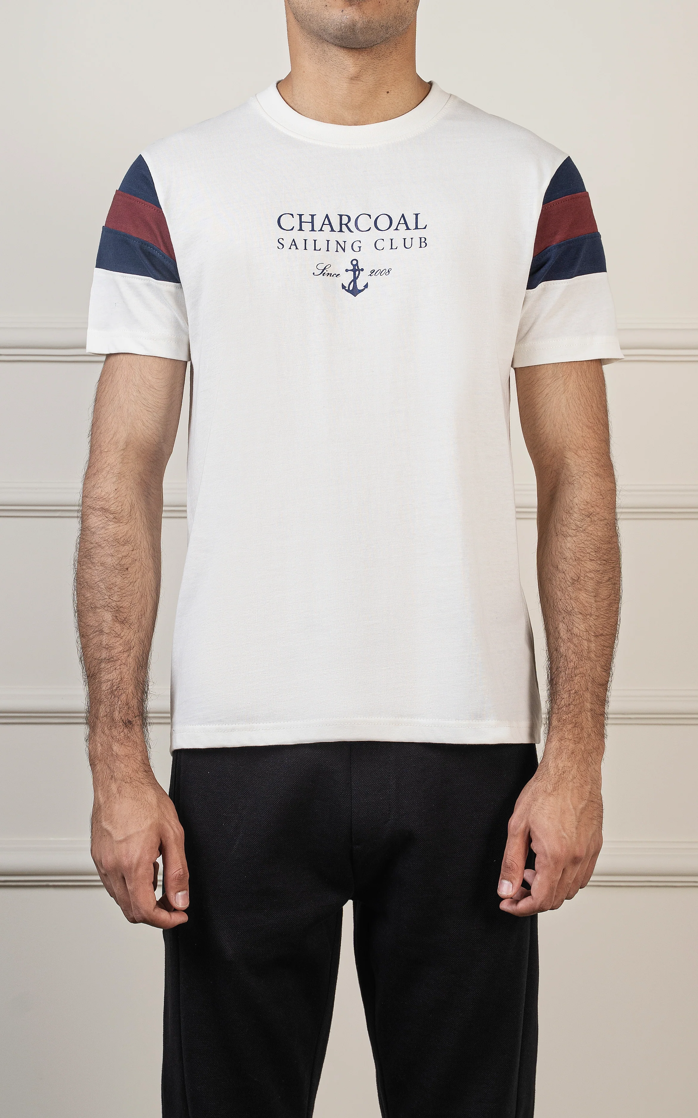 ROUND NECK T SHIRT WHITE - Image 3