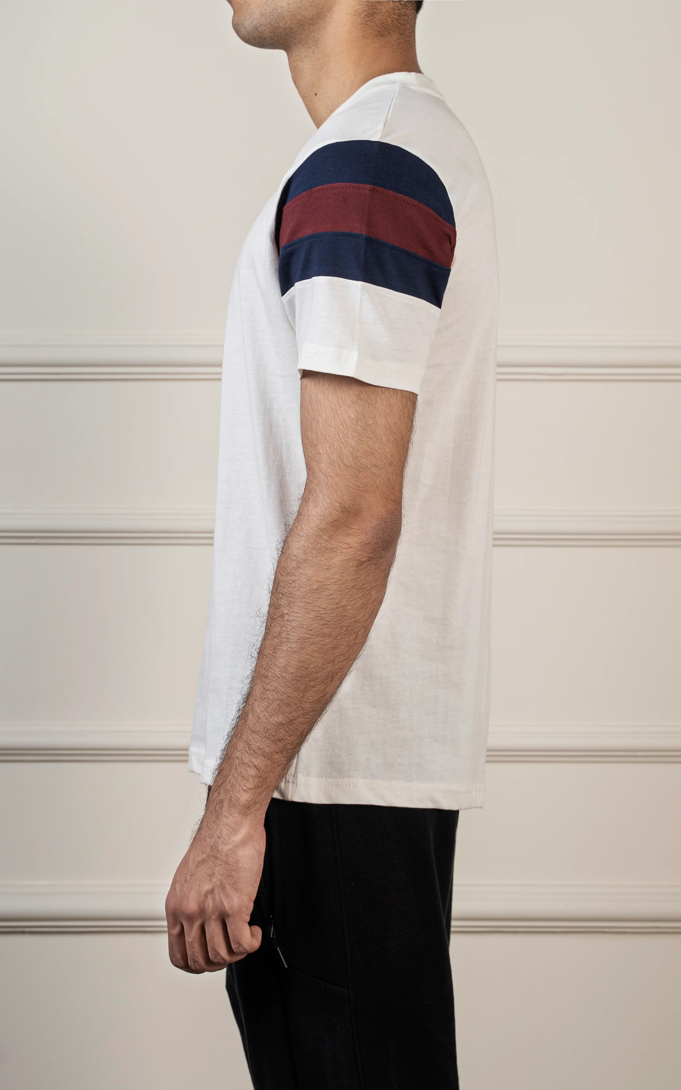 ROUND NECK T SHIRT WHITE - Image 4