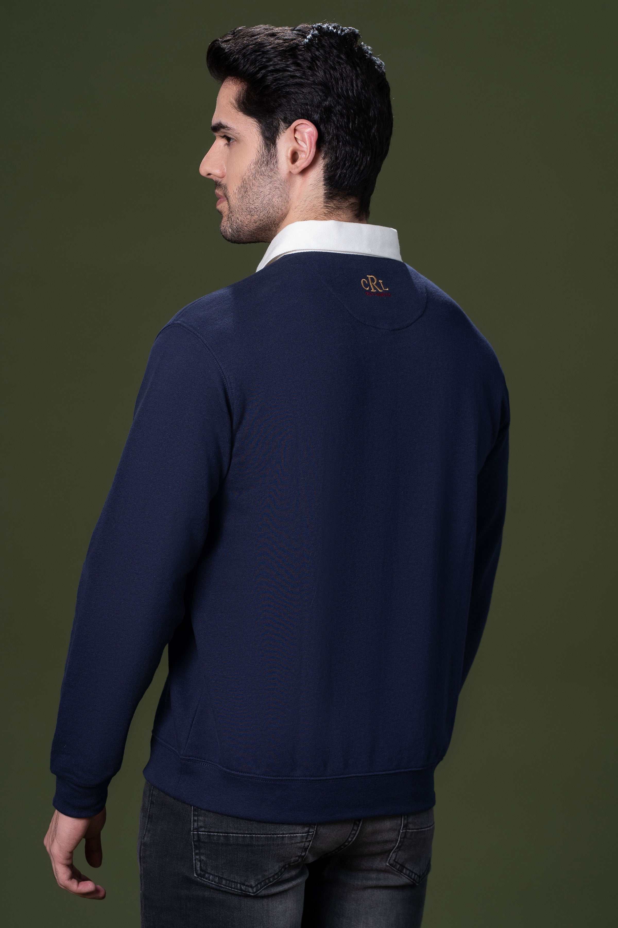 RUGBY POLO SHIRT NAVY - Image 4