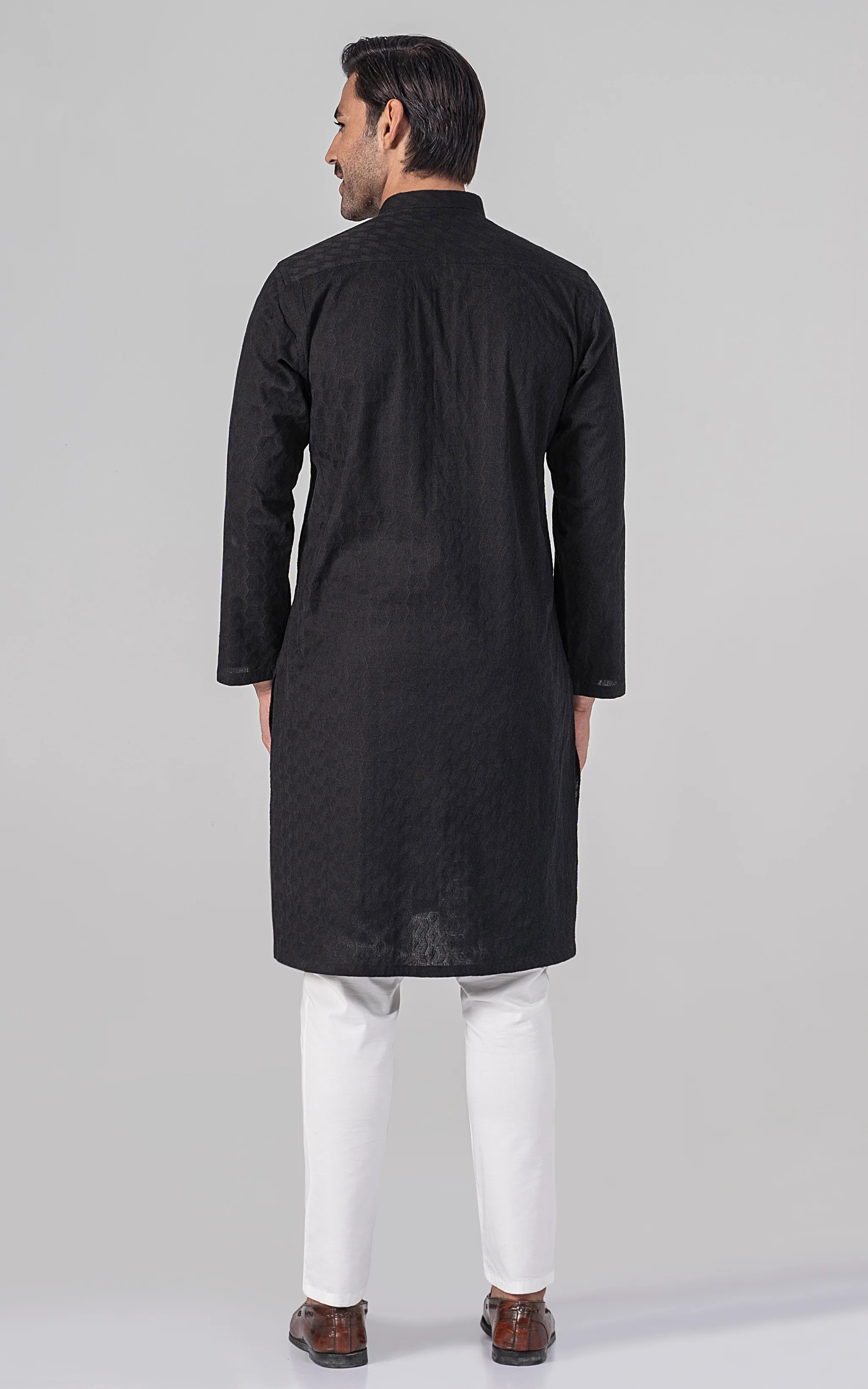 SCHIFFILI EMBROIDERED KURTA - SIGNATURE COLLECTION - Image 4
