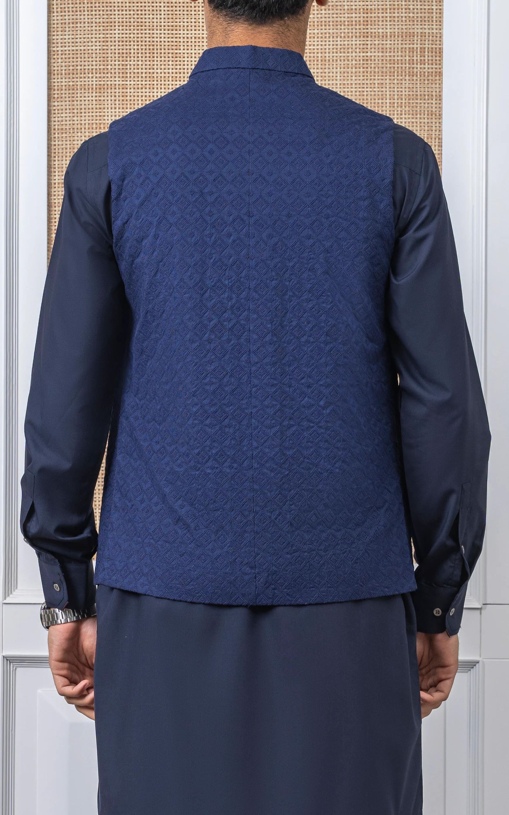 SCHIFFLI EMBROIDERED W/C -SIGNATURE COLLECTION BLUE - Image 3