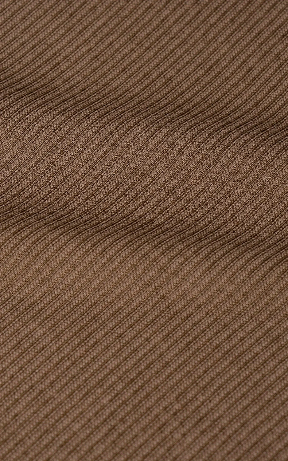 SELF JACQUARD STRIPED SMART FIT SHIRT BROWN - Image 8