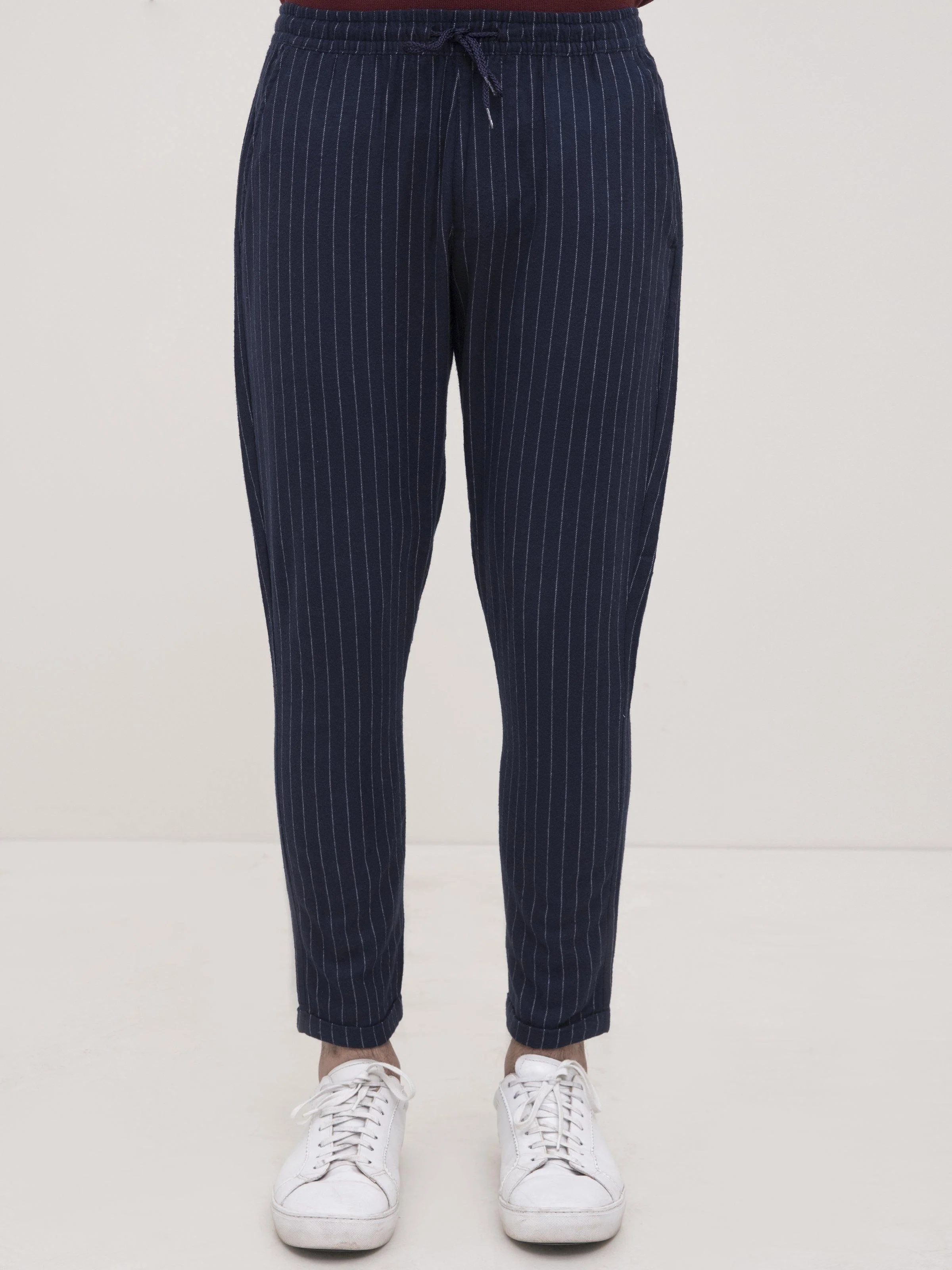 SELF LINING CASUAL TROUSER NAVY - Image 2