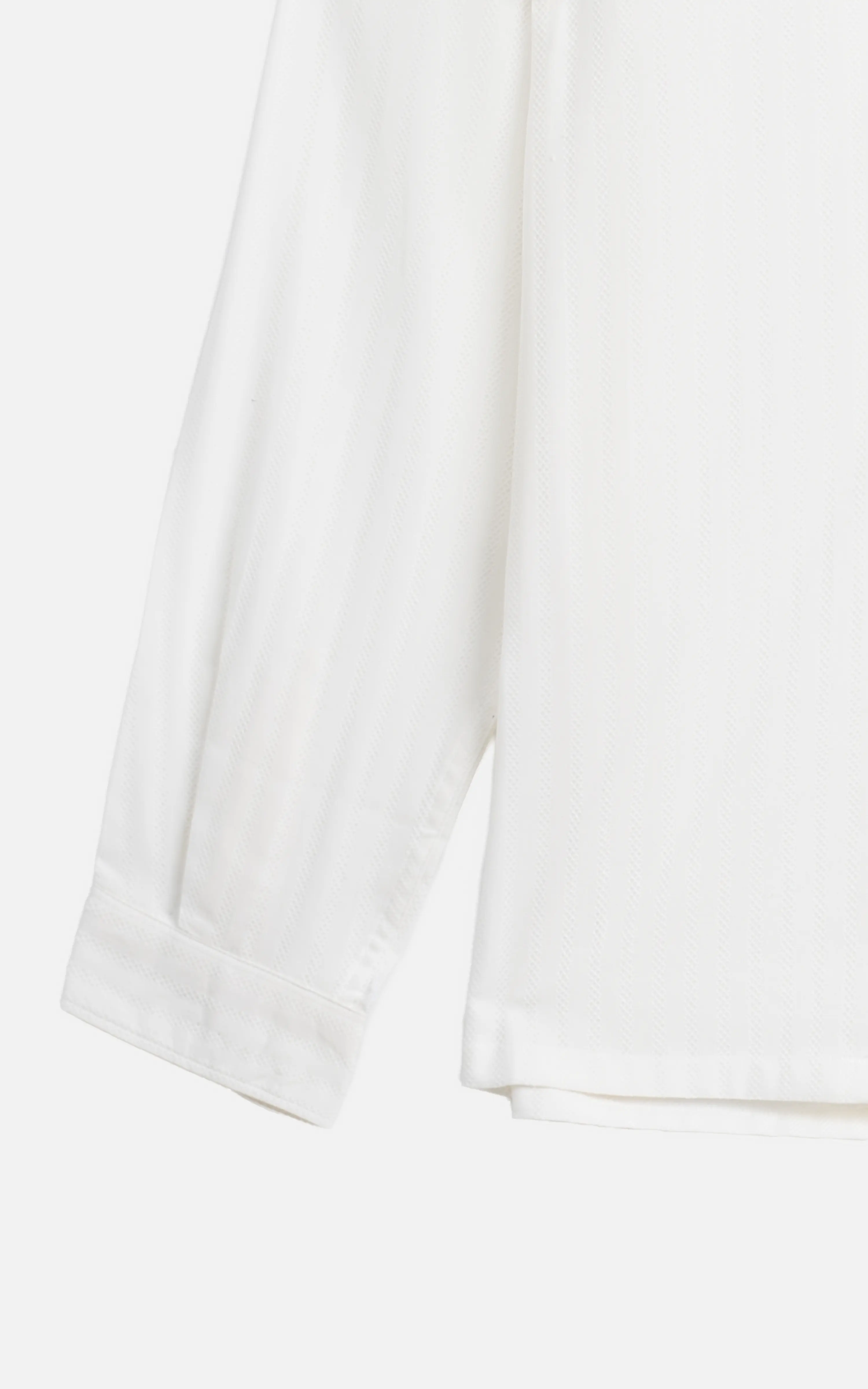 SELF TEXTURED JACQUARD CASUAL SHIRT OFF WHITE - Image 3