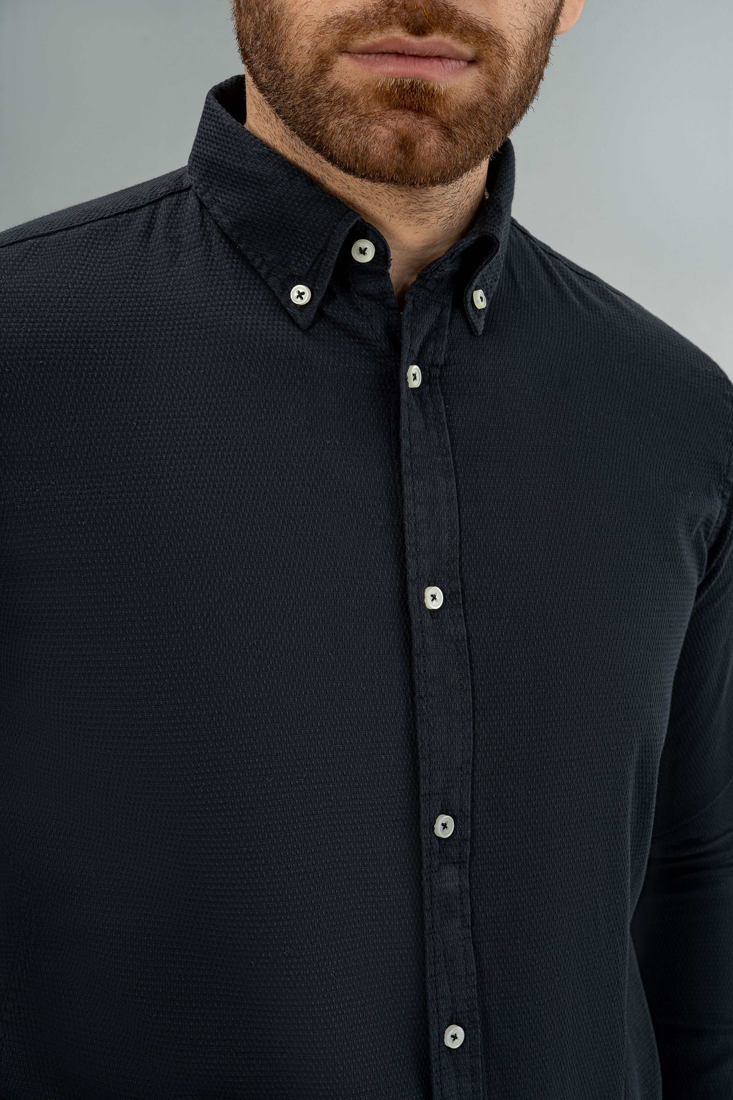SEMI CASUAL SHIRT BLACK - Image 4