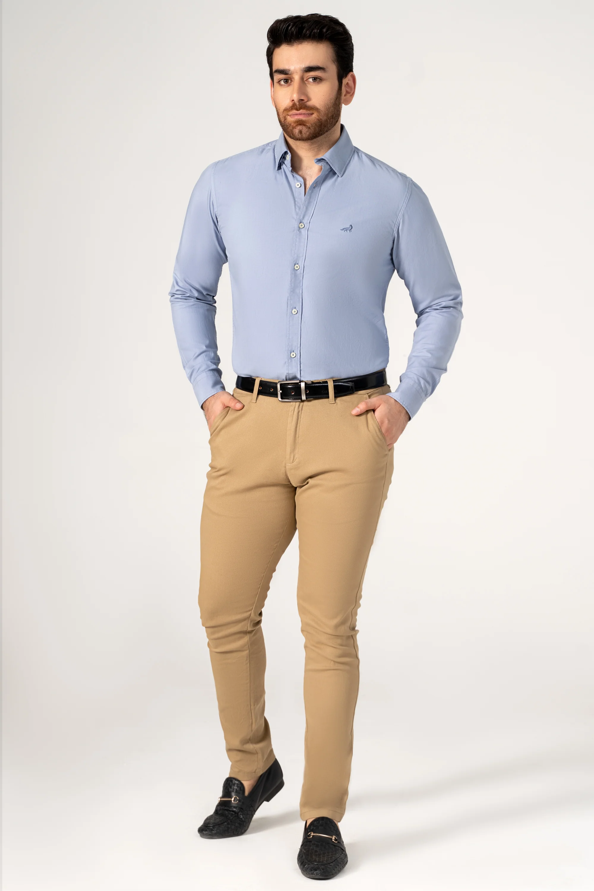SEMI CASUAL SHIRT BLUE