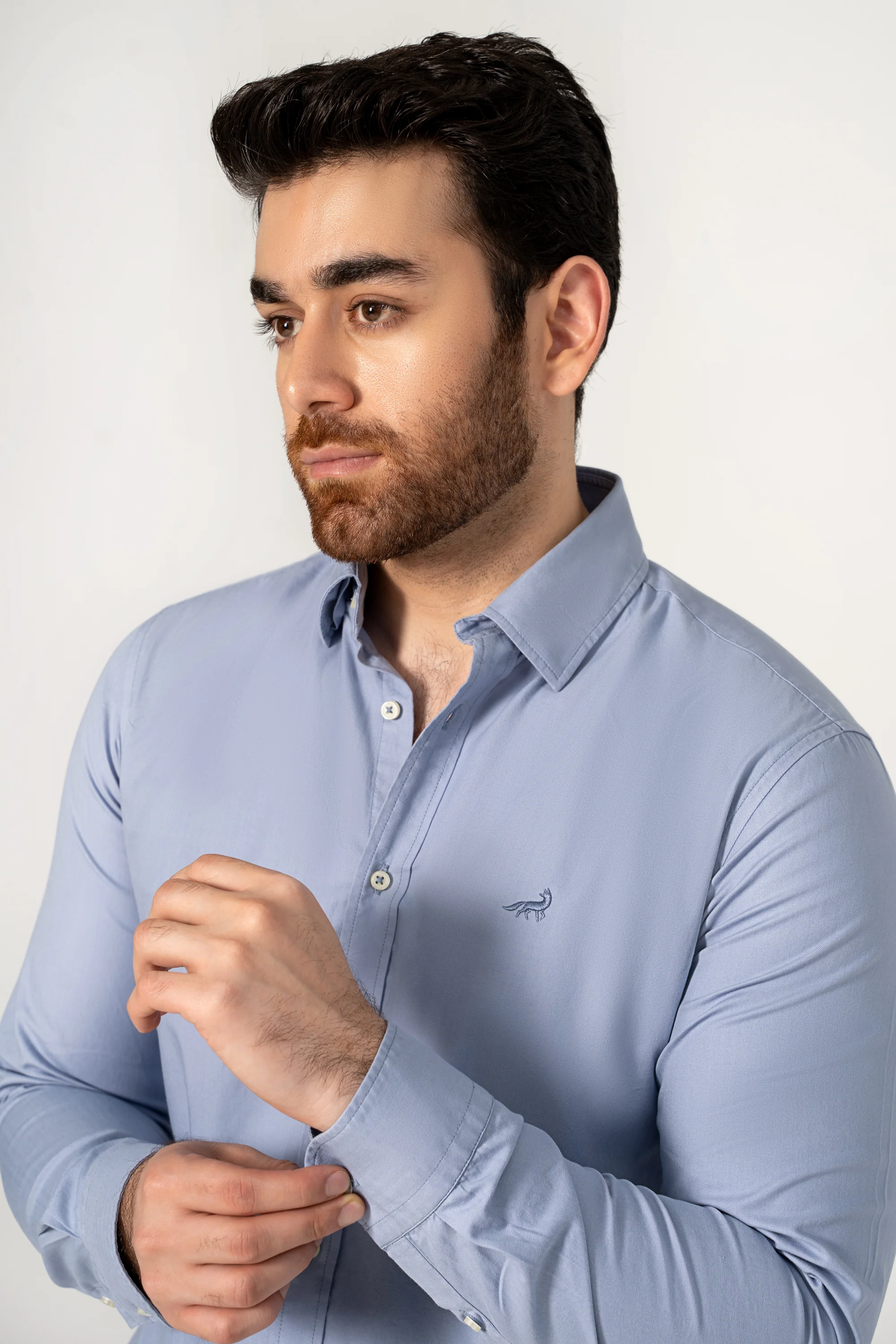 SEMI CASUAL SHIRT BLUE - Image 2