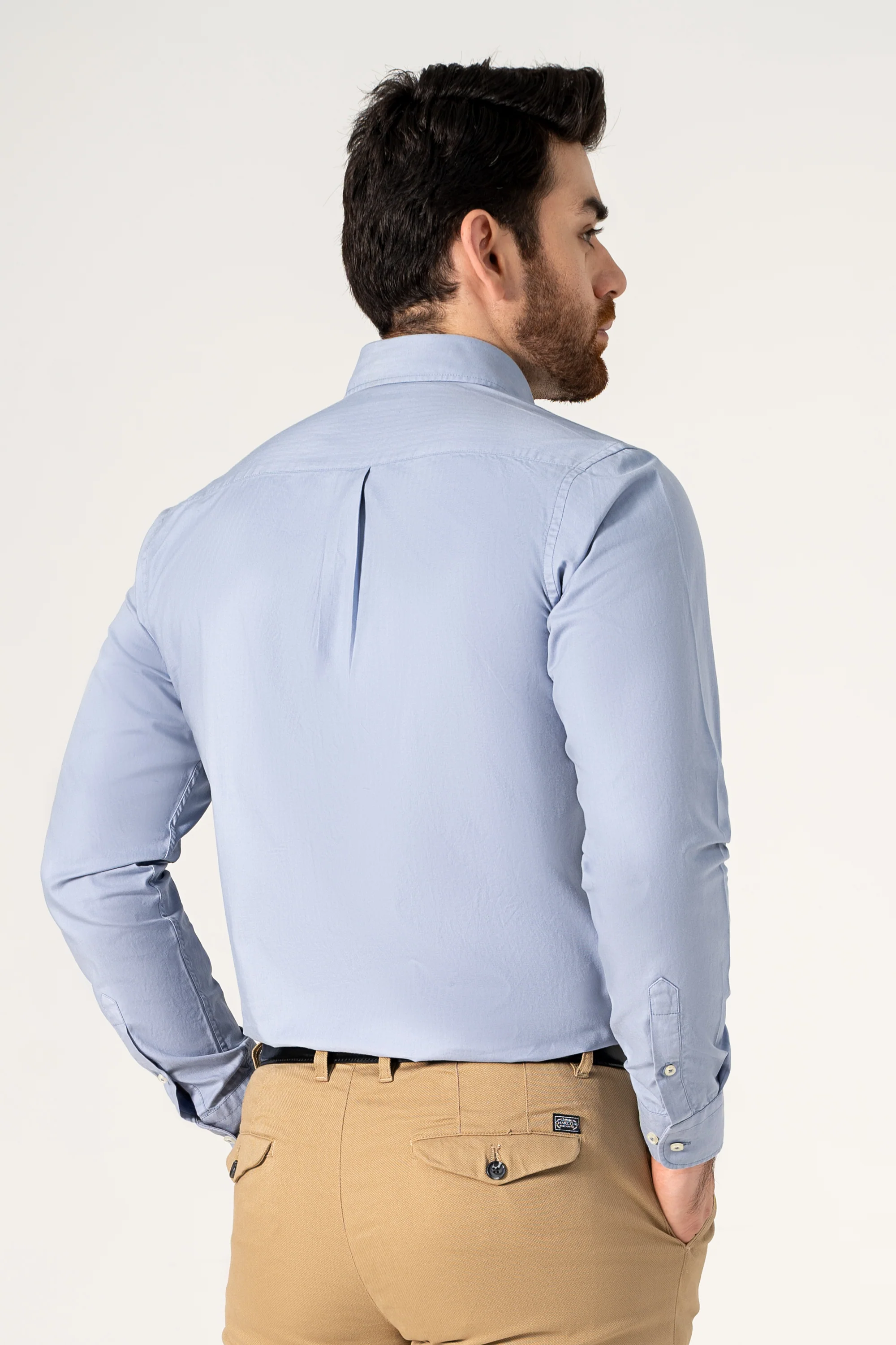 SEMI CASUAL SHIRT BLUE - Image 5