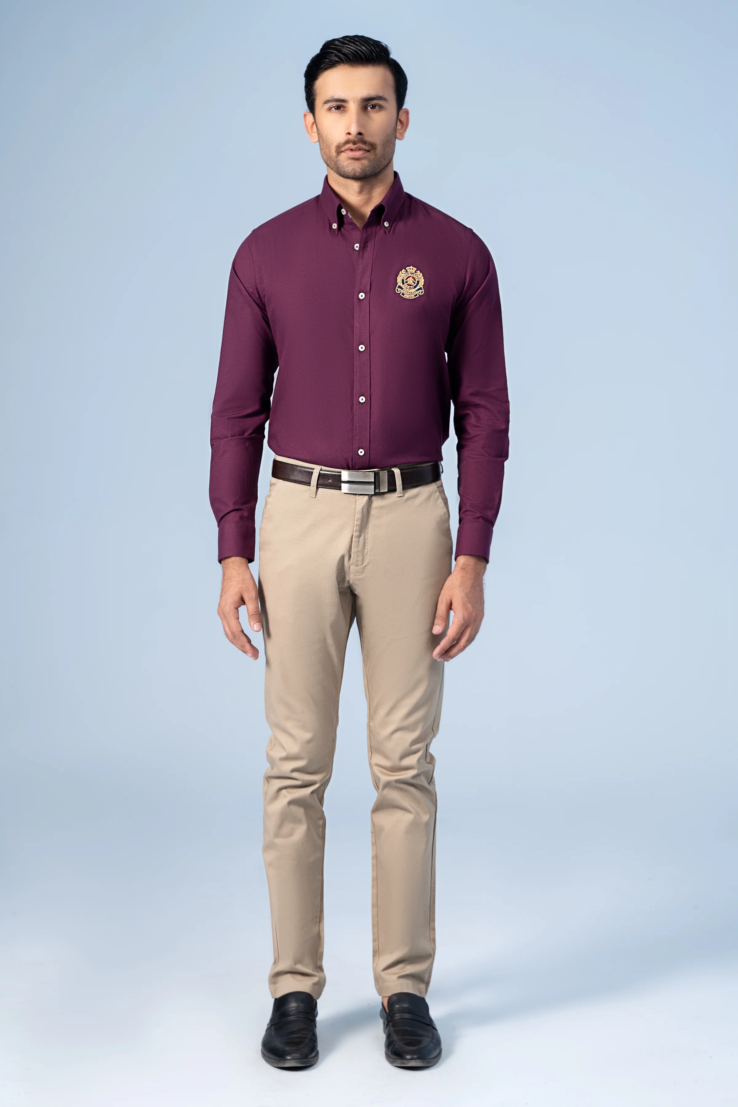 SEMI CASUAL SHIRT BURGUNDY