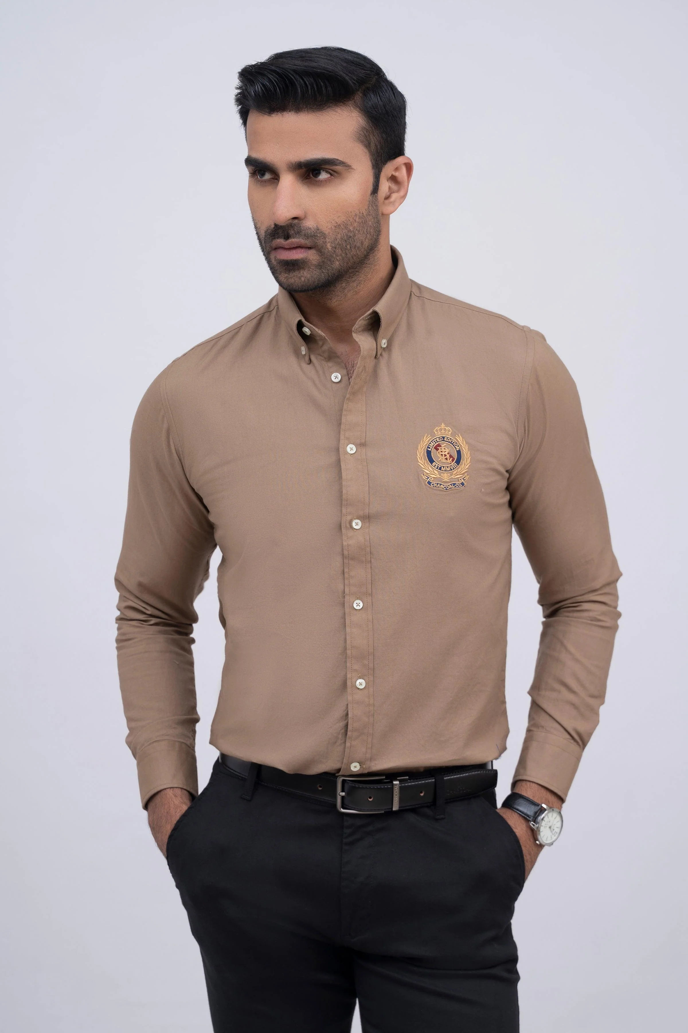 SEMI CASUAL SHIRT KHAKI