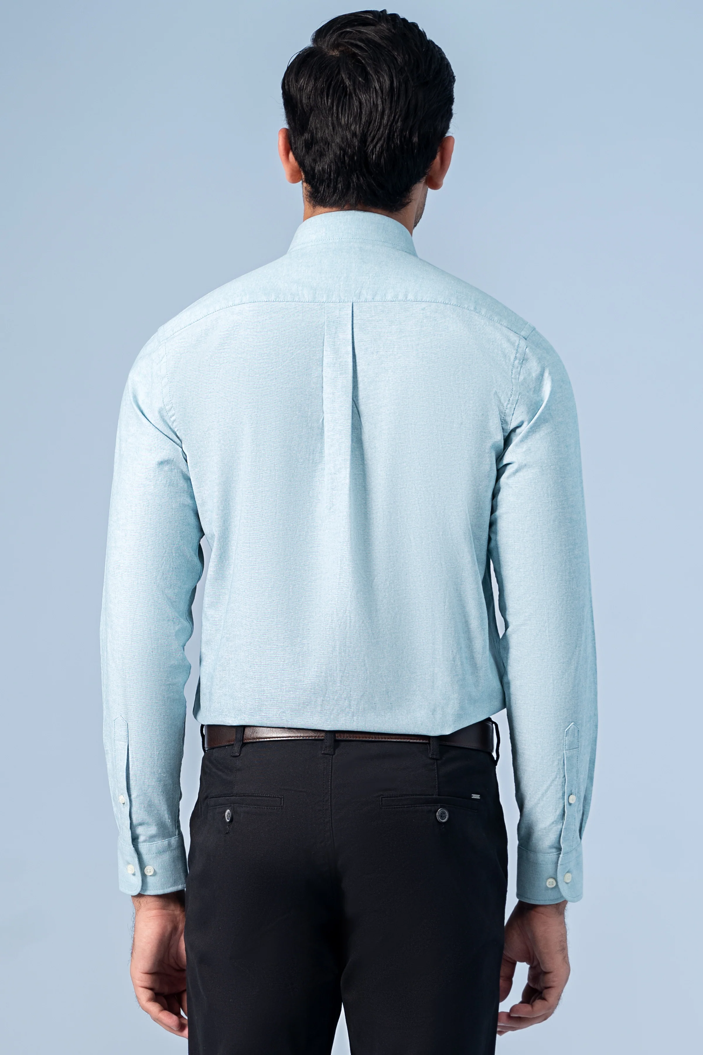 SEMI CASUAL SHIRT SEA GREEN - Image 4