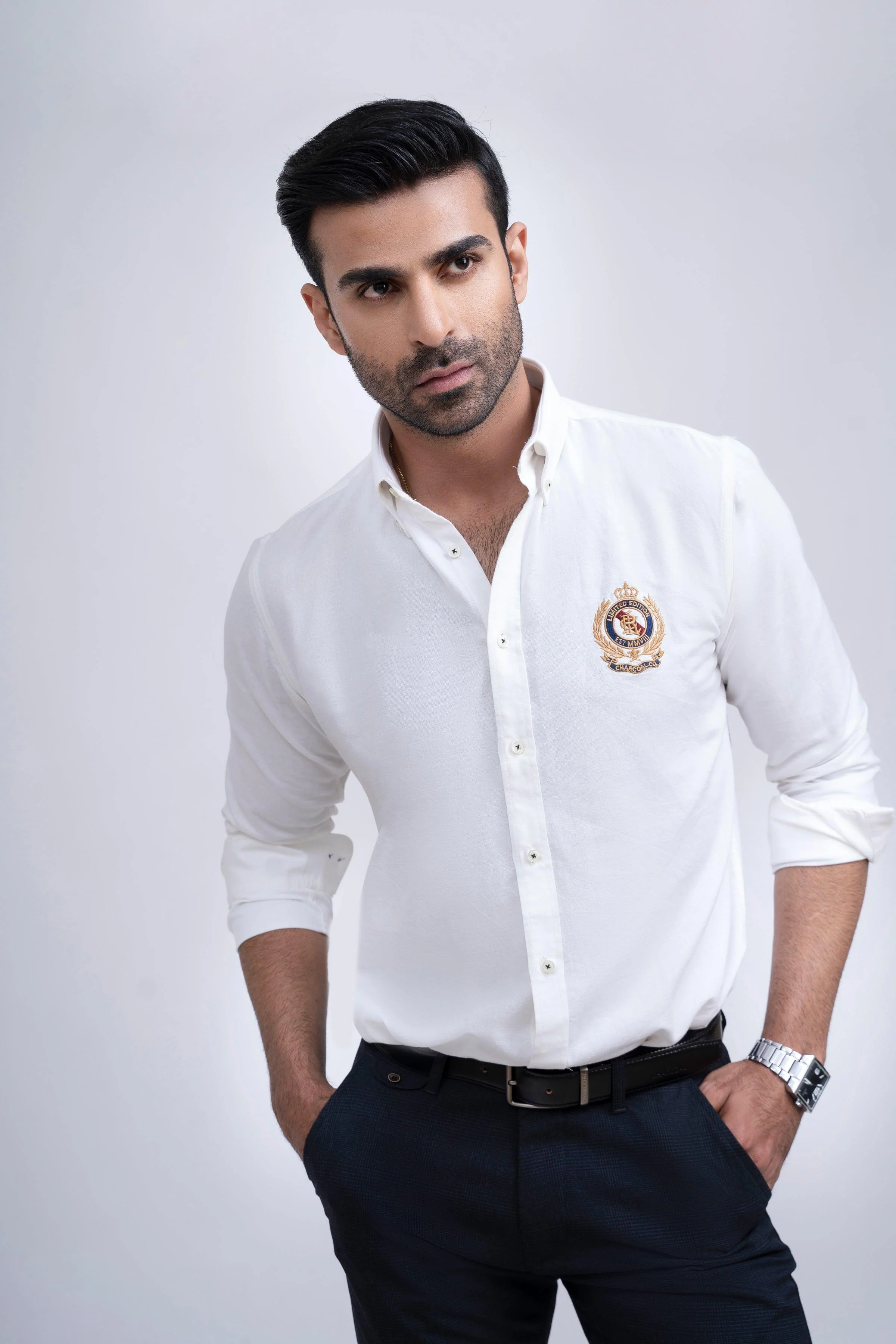 SEMI CASUAL SHIRT WHITE - Image 5
