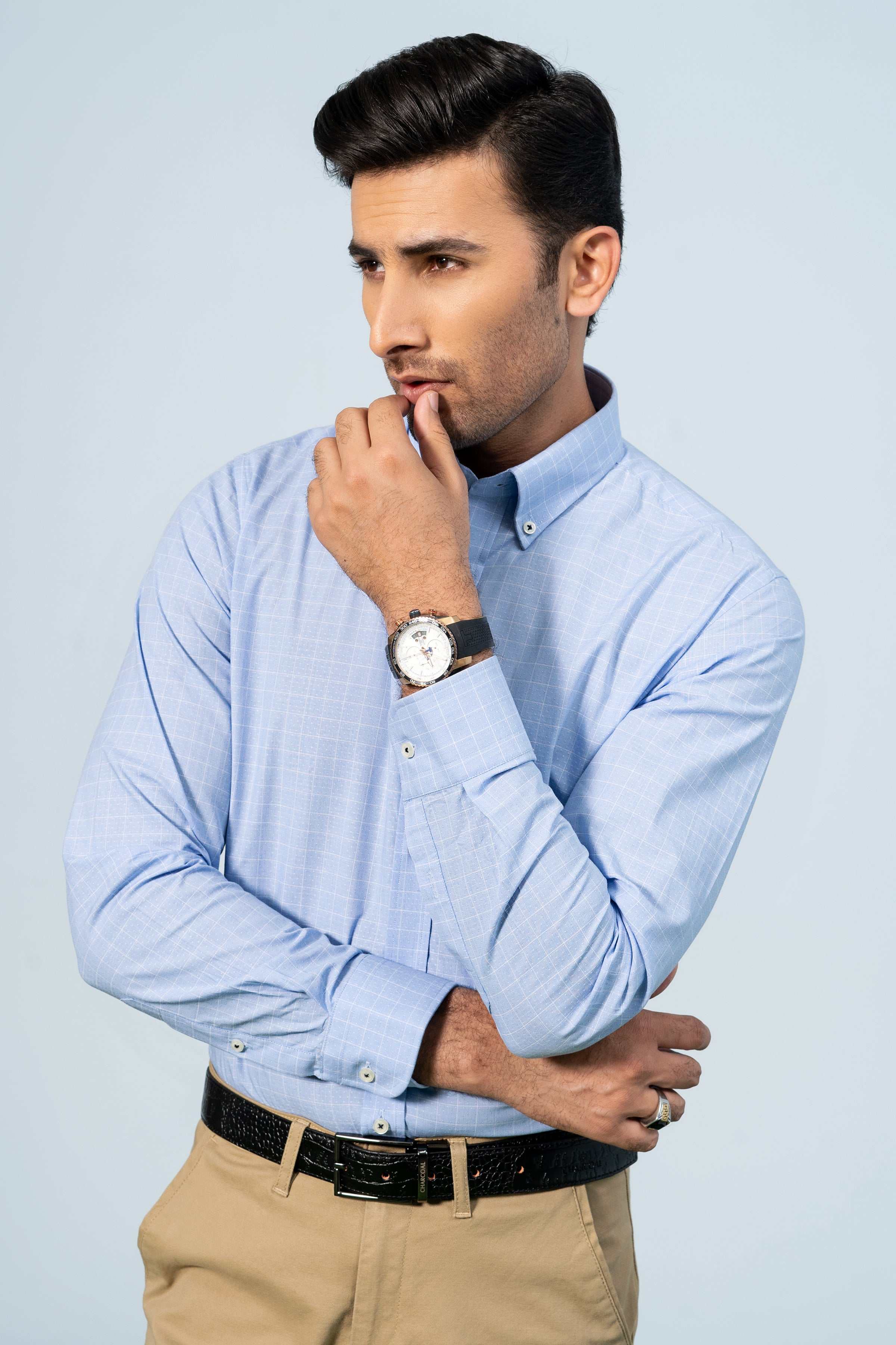 SEMI FORMAL BLUE WHITE - Image 3