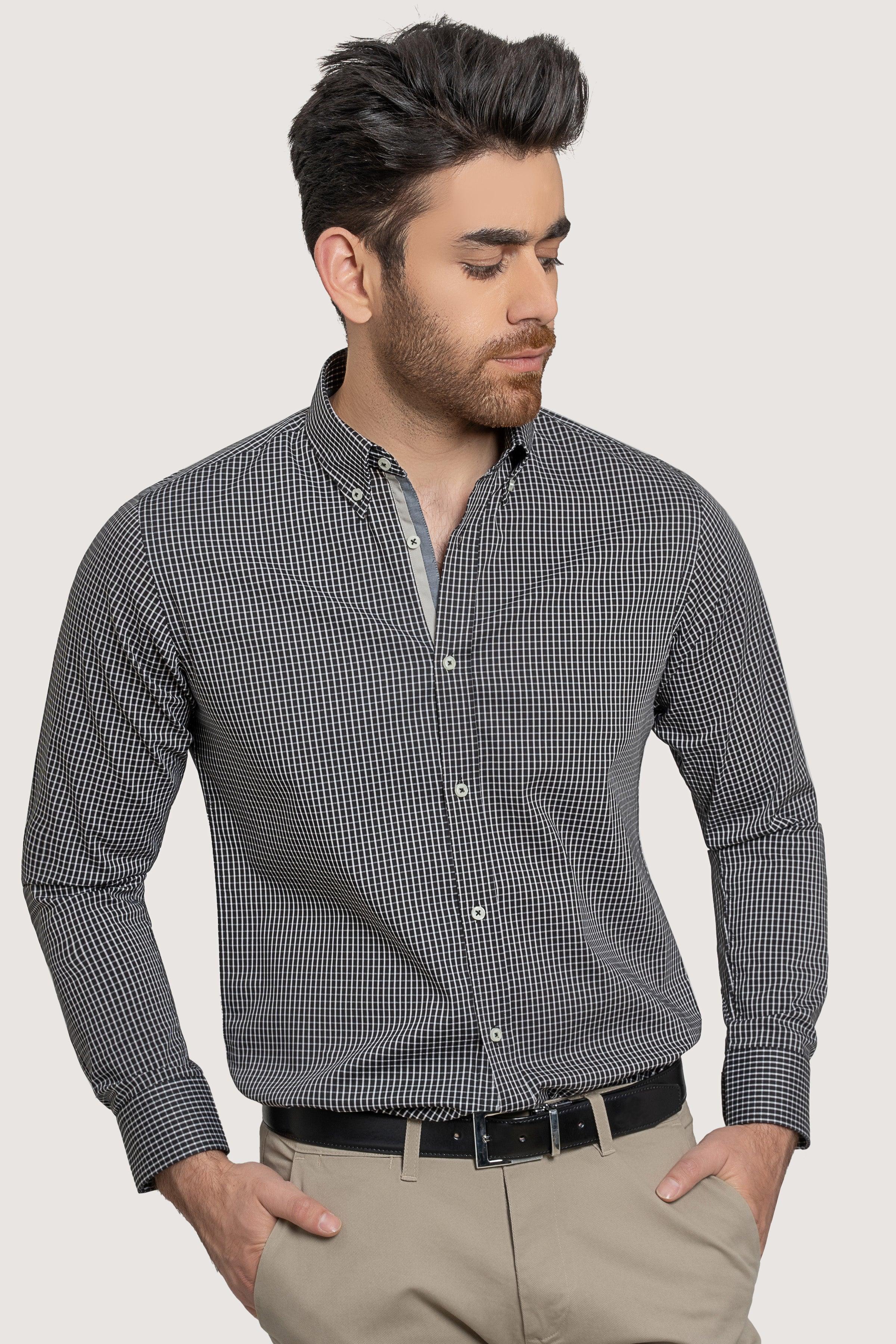 SEMI FORMAL BLUE WHITE CHECK