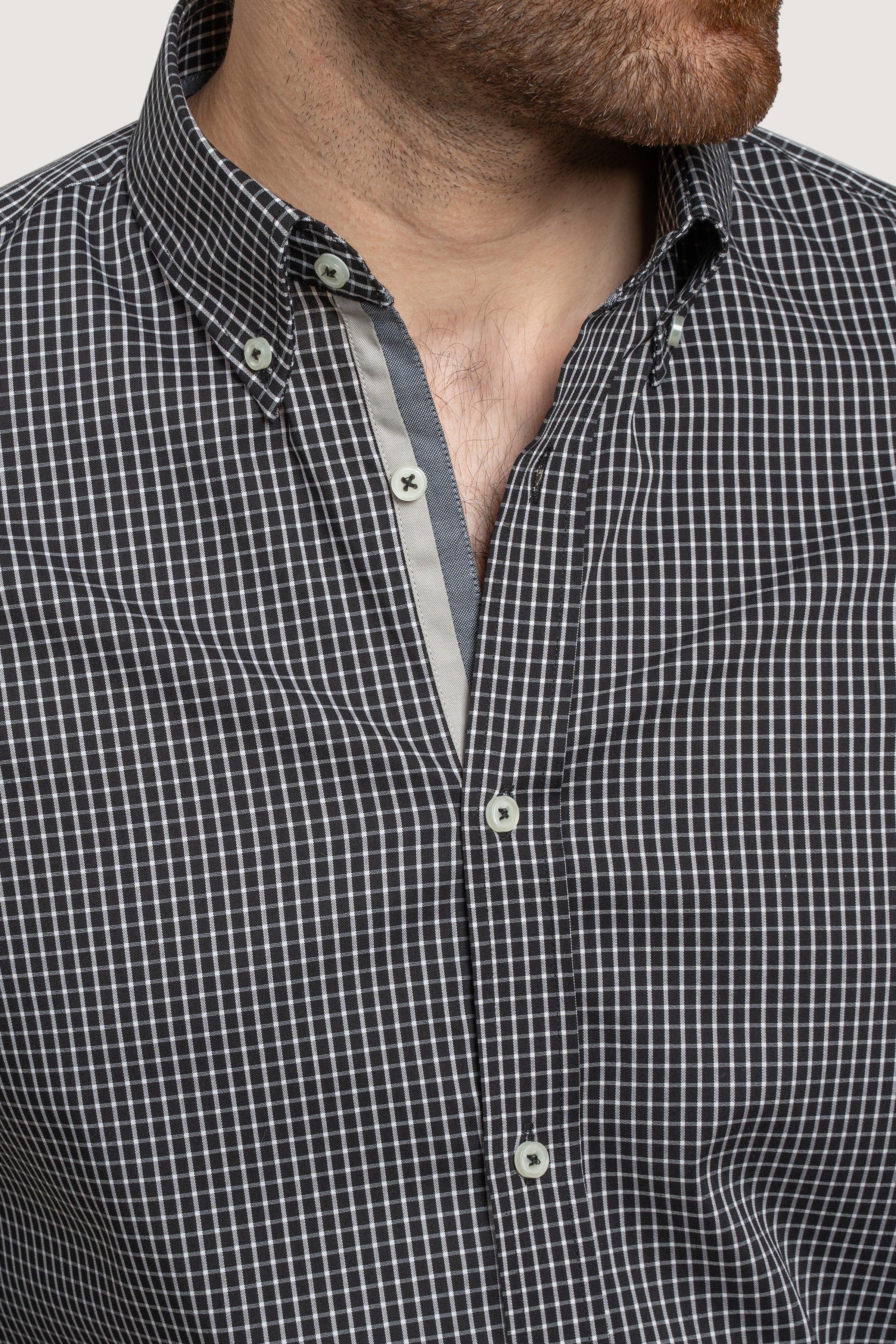 SEMI FORMAL BLUE WHITE CHECK - Image 3