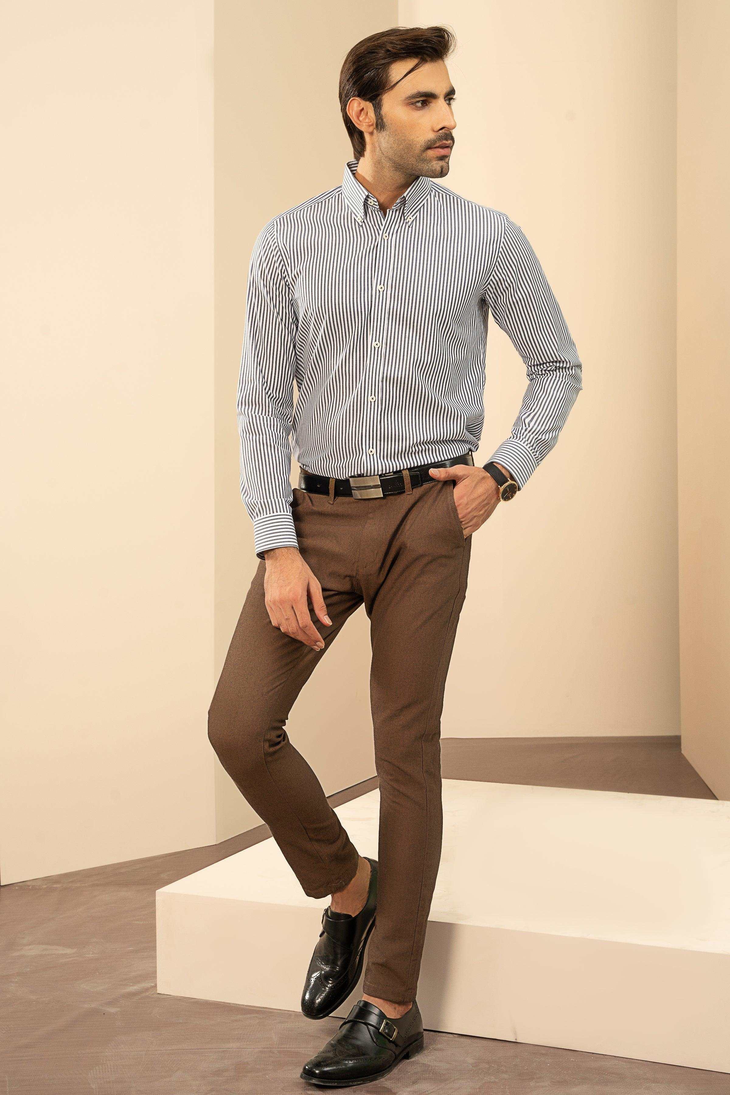 SEMI FORMAL BLUE WHITE LINE - Image 2
