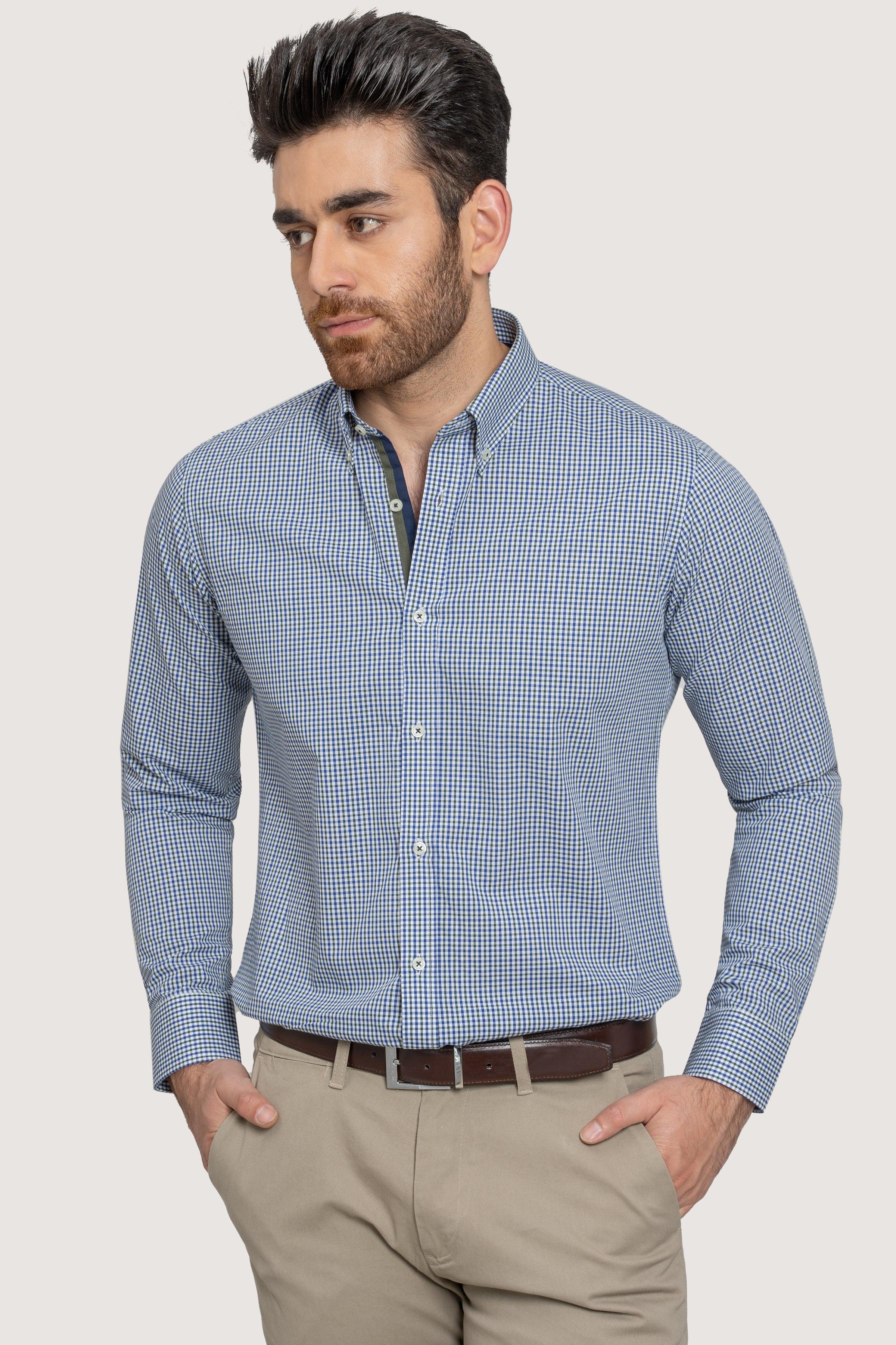 SEMI FORMAL BLUE CHECK