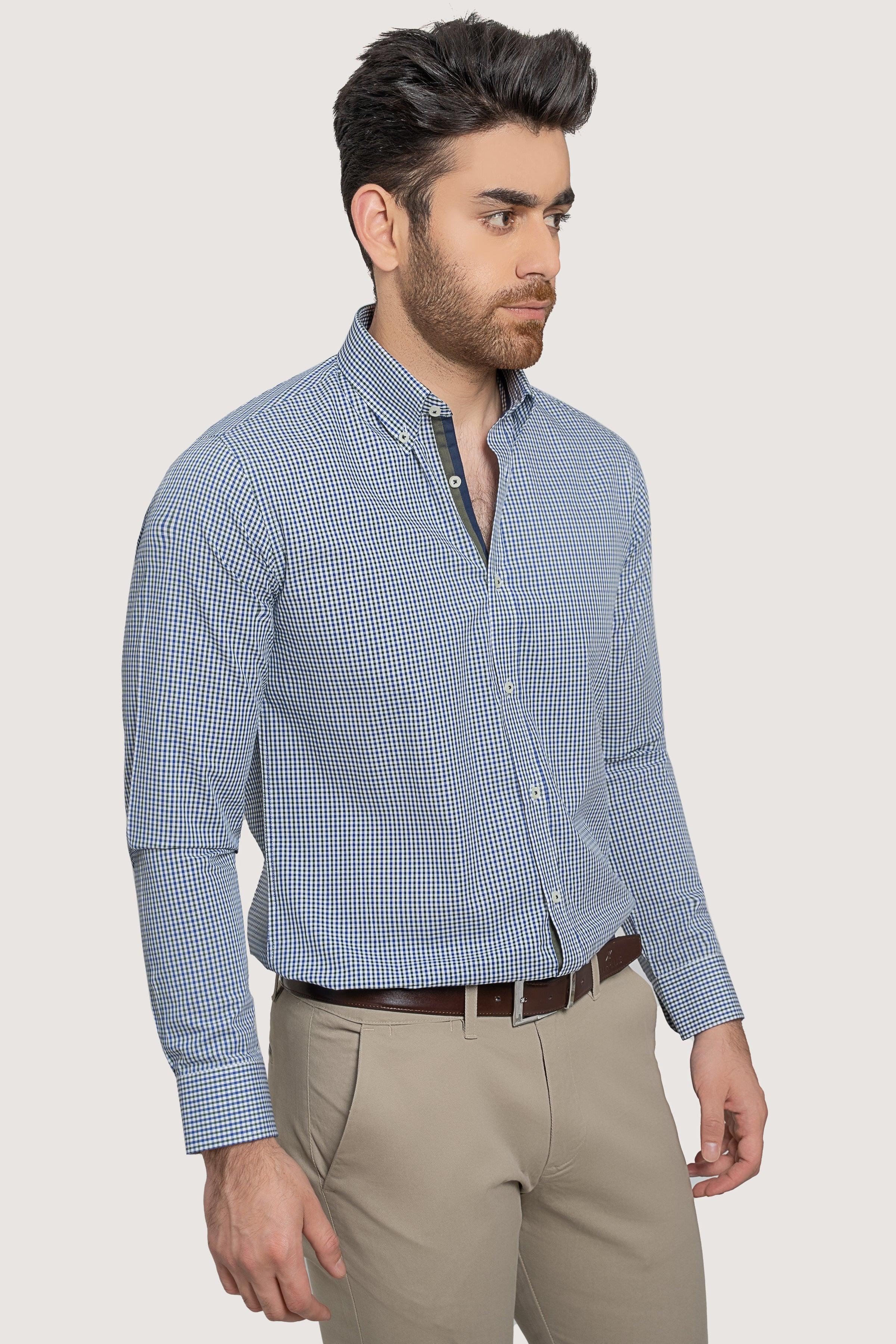 SEMI FORMAL BLUE CHECK - Image 2