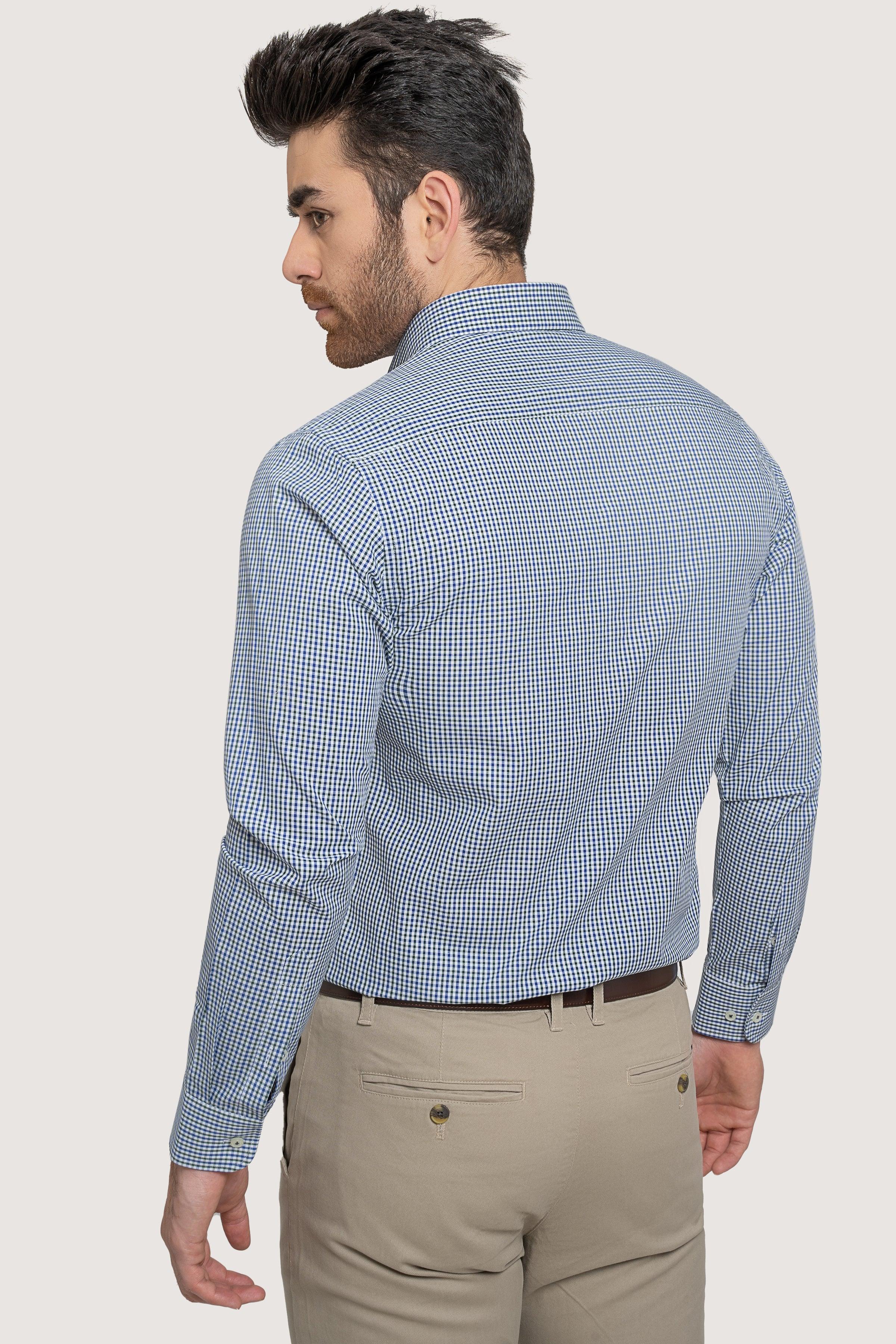 SEMI FORMAL BLUE CHECK - Image 4
