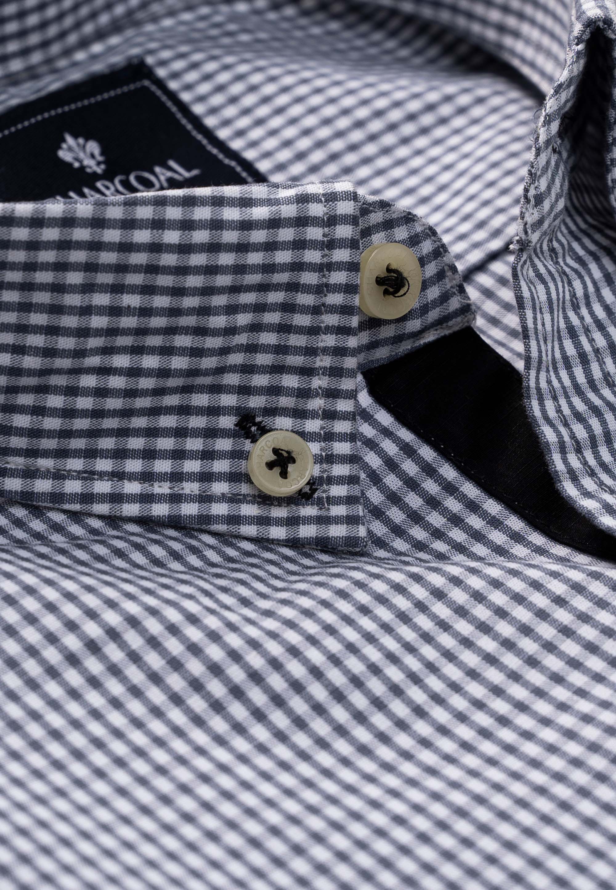 SEMI FORMAL SHIRT GREY CHECK - Image 2