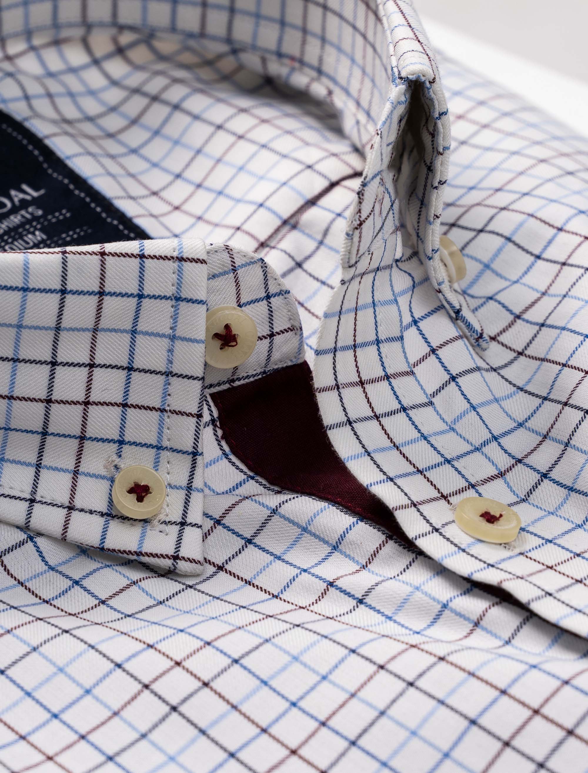SEMI FORMAL SHIRT WHITE CHECK - Image 2