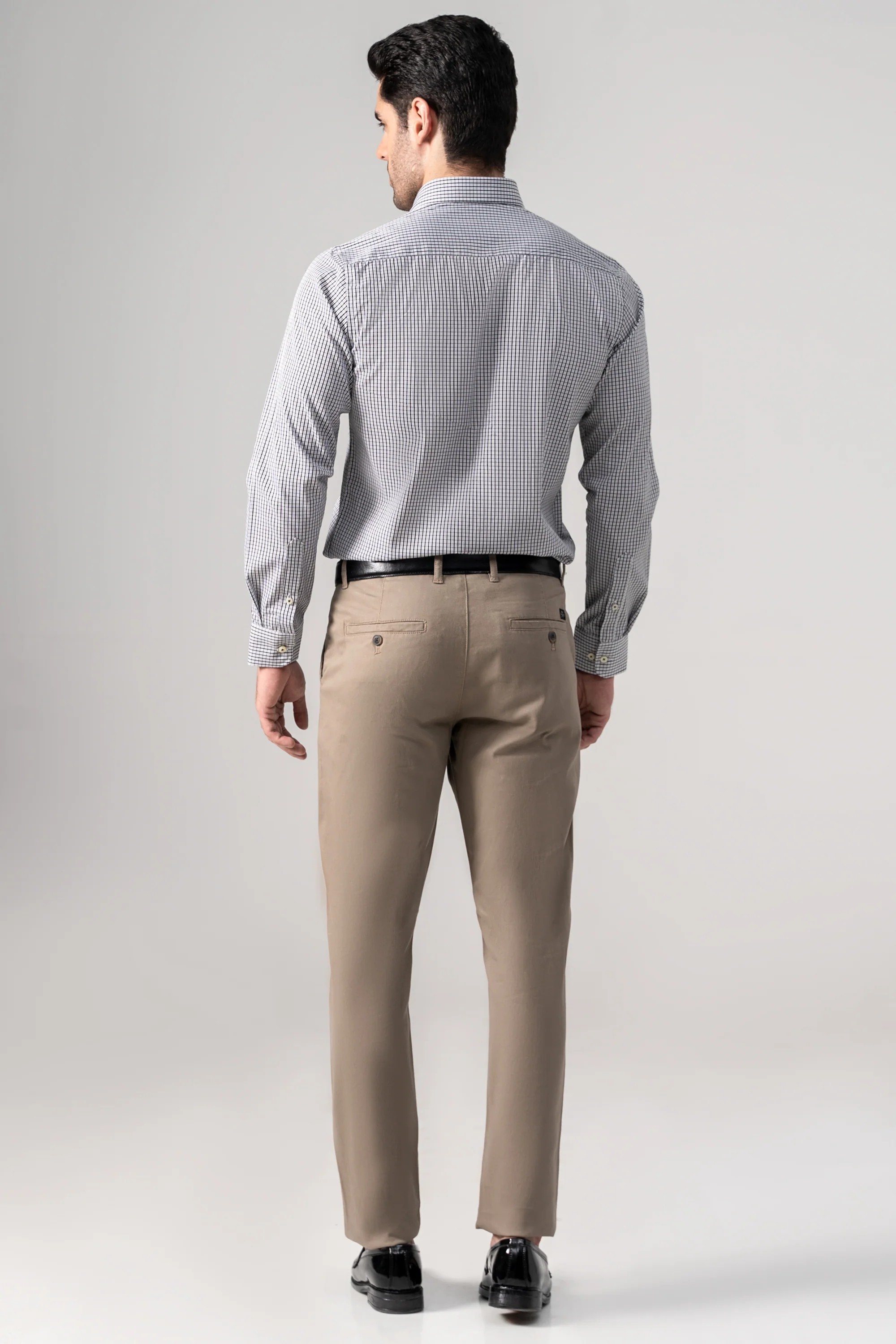SEMI FORMAL SHIRT BLACK WHITE - Image 3