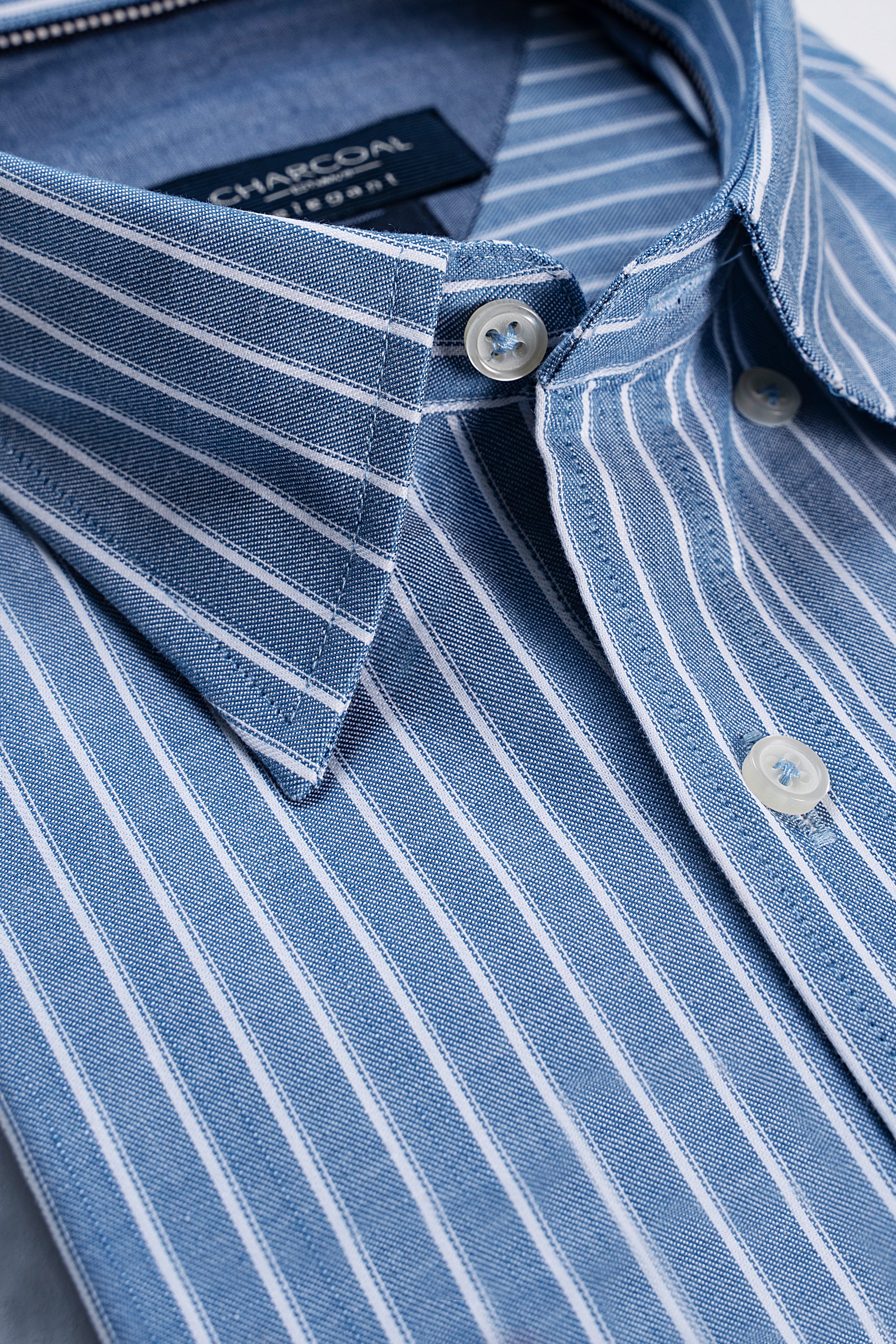 SEMI FORMAL SHIRT BLUE - Image 2