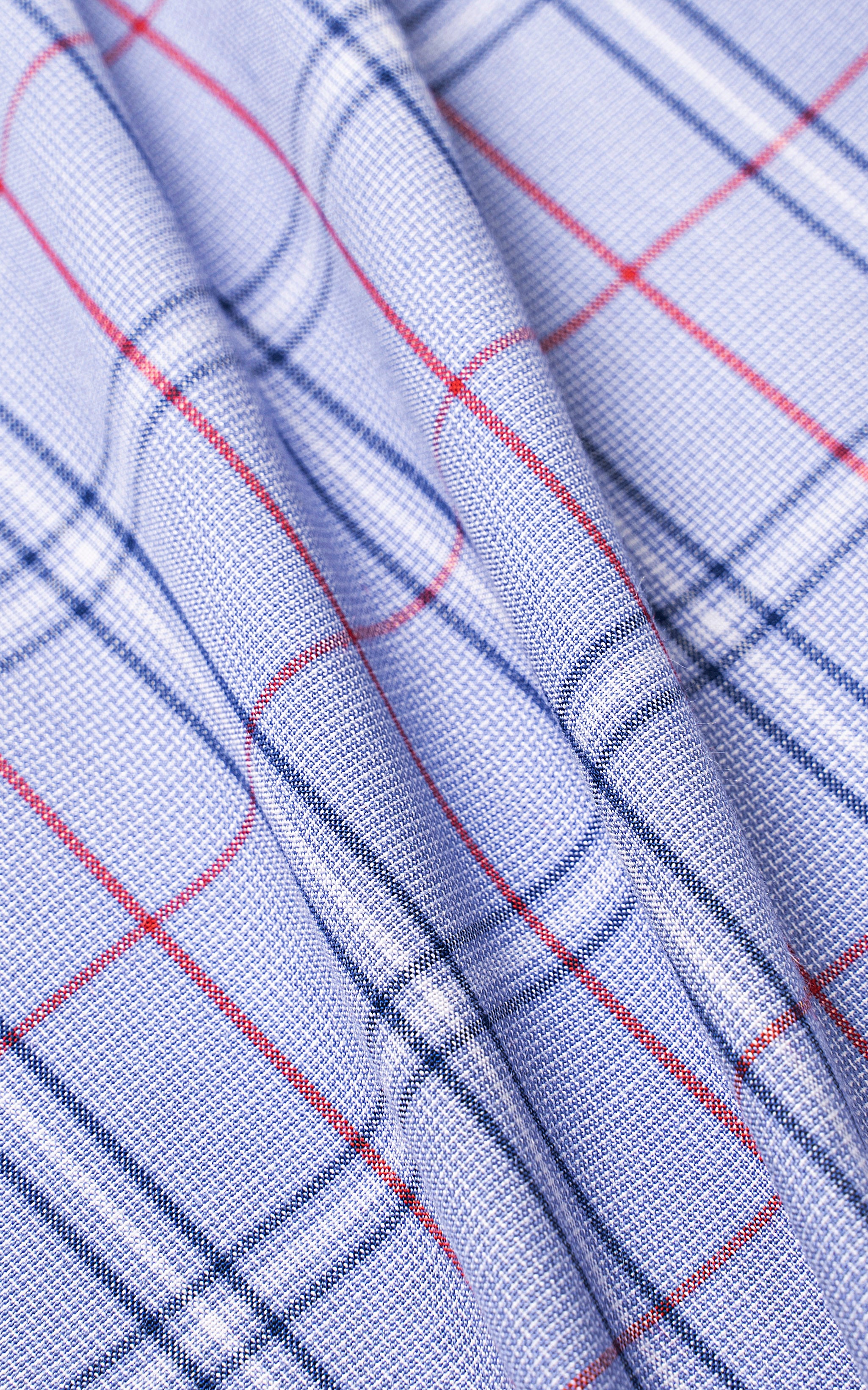 SEMI FORMAL SHIRT BLUE CHECK - Image 3