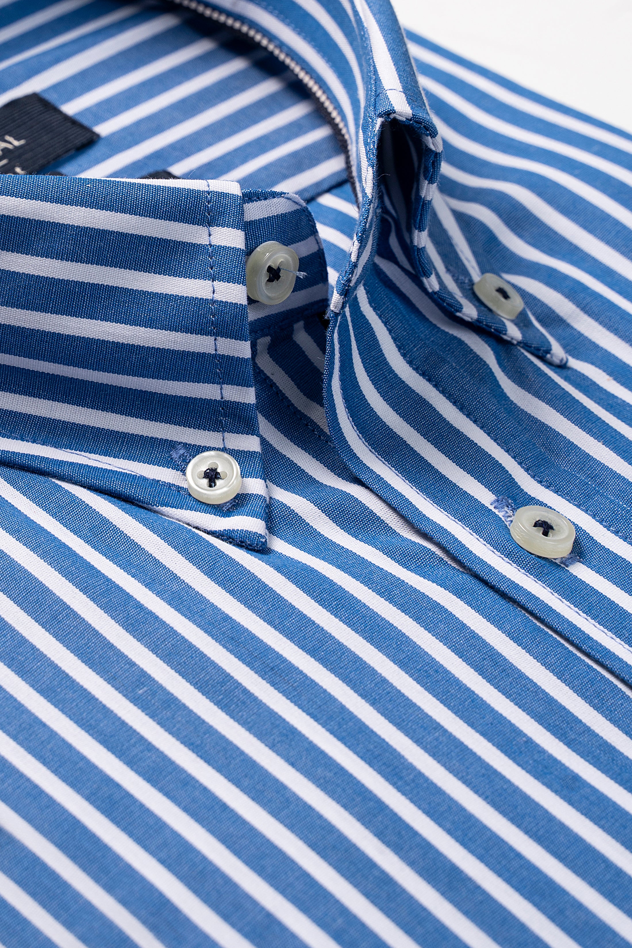 SEMI FORMAL SHIRT BLUE STRIPER - Image 2